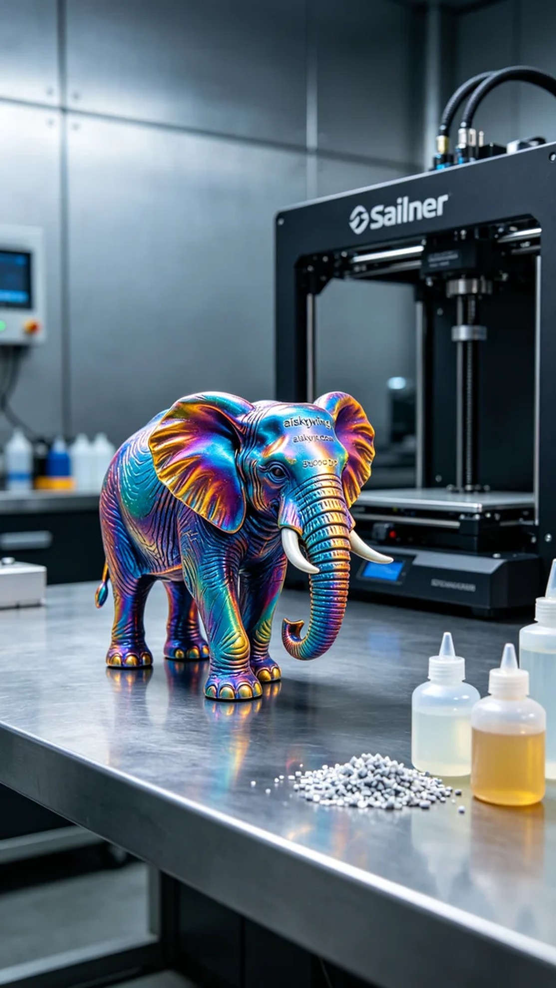 1066-Full-color 3D printed elephant model - Aiskywing Industrial 3D Printing Showcase 内容图3 Zhongshan Skywing 3D Technology Co.,LTD | 中山市天翼三维科技有限公司 1066-Full-color 3D printed elephant model - Aiskywing Industrial 3D Printing Showcase 全彩3DP-彩色模型 (FC-3DP) 图3张