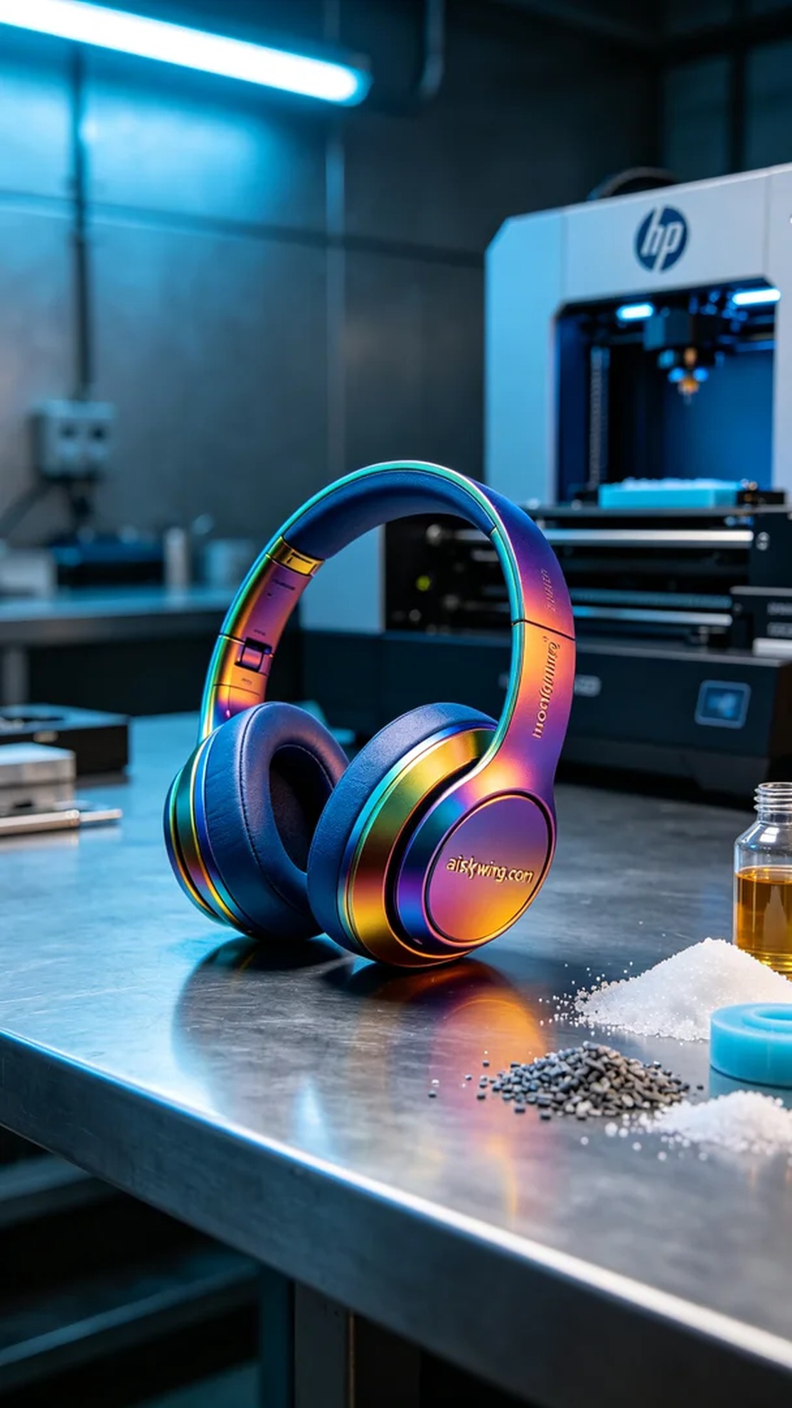 0487-Full-color 3D printed headphone model - Aiskywing Industrial 3D Printing Showcase