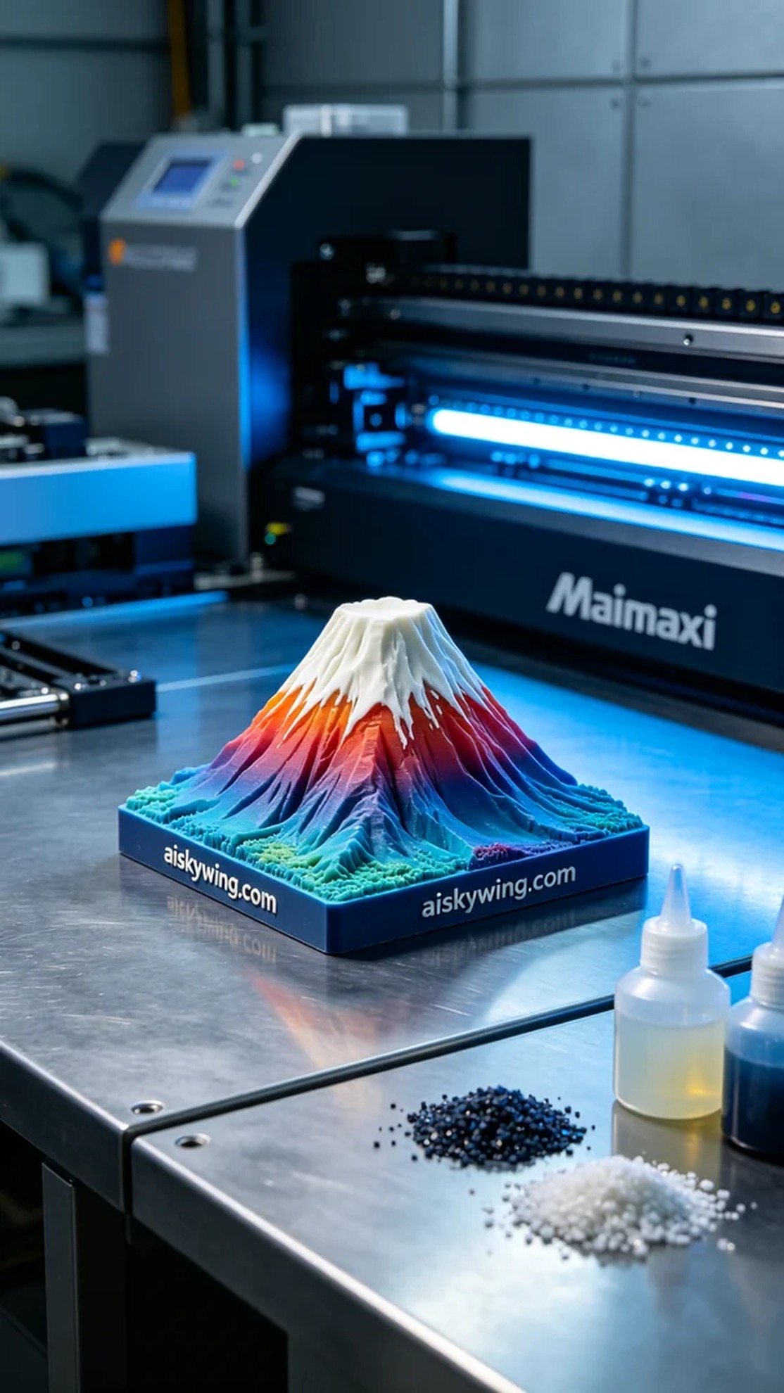 0463-Full-color 3D printed Mount Fuji model - Aiskywing Industrial 3D Printing Showcase 内容图2 Zhongshan Skywing 3D Technology Co.,LTD | 中山市天翼三维科技有限公司 0463-Full-color 3D printed Mount Fuji model - Aiskywing Industrial 3D Printing Showcase 全彩3DP-彩色模型 (FC-3DP) 图2张