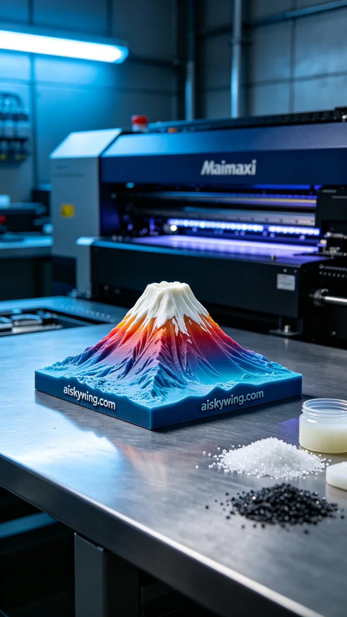 0463-Full-color 3D printed Mount Fuji model - Aiskywing Industrial 3D Printing Showcase 内容图4 Zhongshan Skywing 3D Technology Co.,LTD | 中山市天翼三维科技有限公司 0463-Full-color 3D printed Mount Fuji model - Aiskywing Industrial 3D Printing Showcase 全彩3DP-彩色模型 (FC-3DP) 图4张
