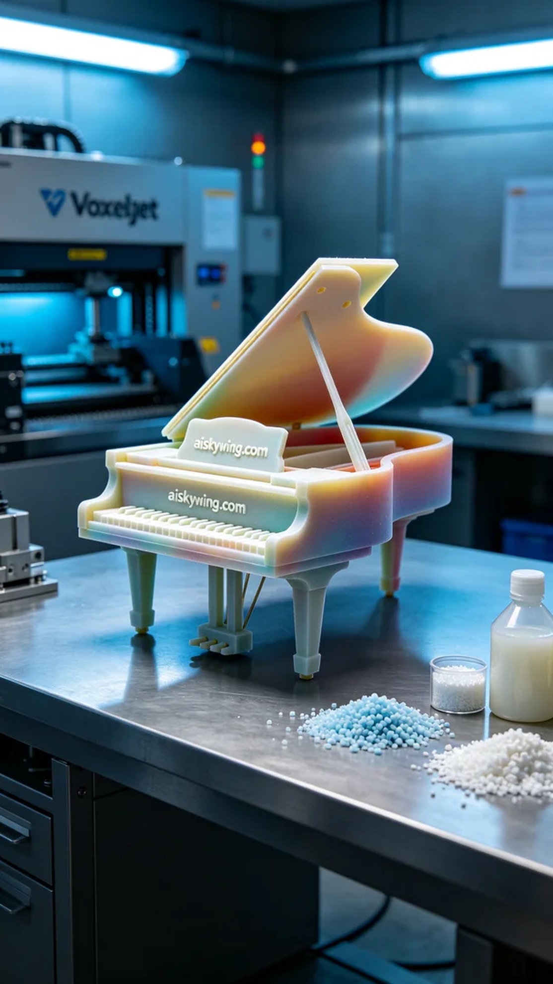 0501-Full-color 3D printed piano model - Aiskywing Industrial 3D Printing Showcase