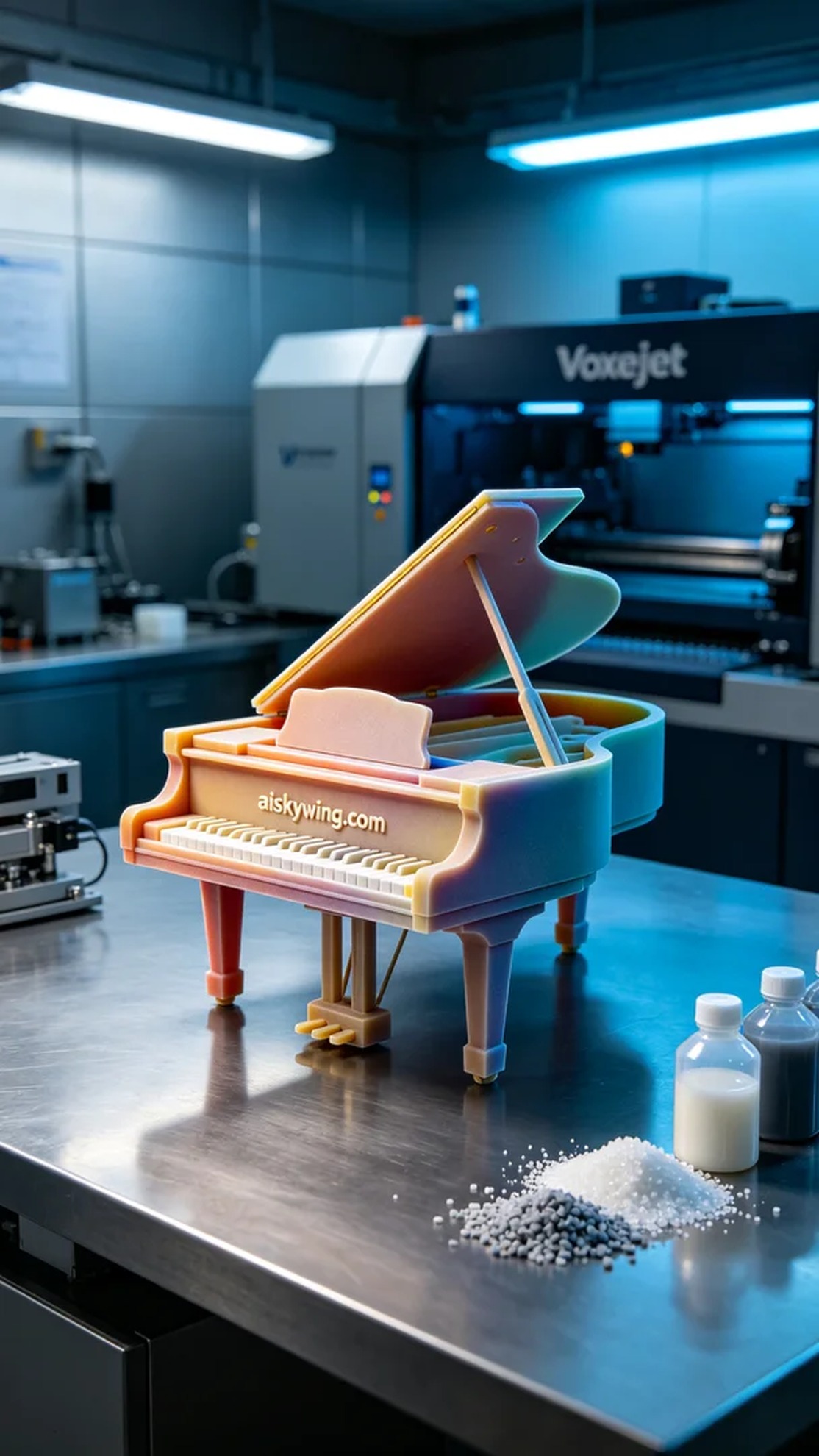 0501-Full-color 3D printed piano model - Aiskywing Industrial 3D Printing Showcase 内容图2 Zhongshan Skywing 3D Technology Co.,LTD | 中山市天翼三维科技有限公司 0501-Full-color 3D printed piano model - Aiskywing Industrial 3D Printing Showcase 全彩3DP-彩色模型 (FC-3DP) 图2张