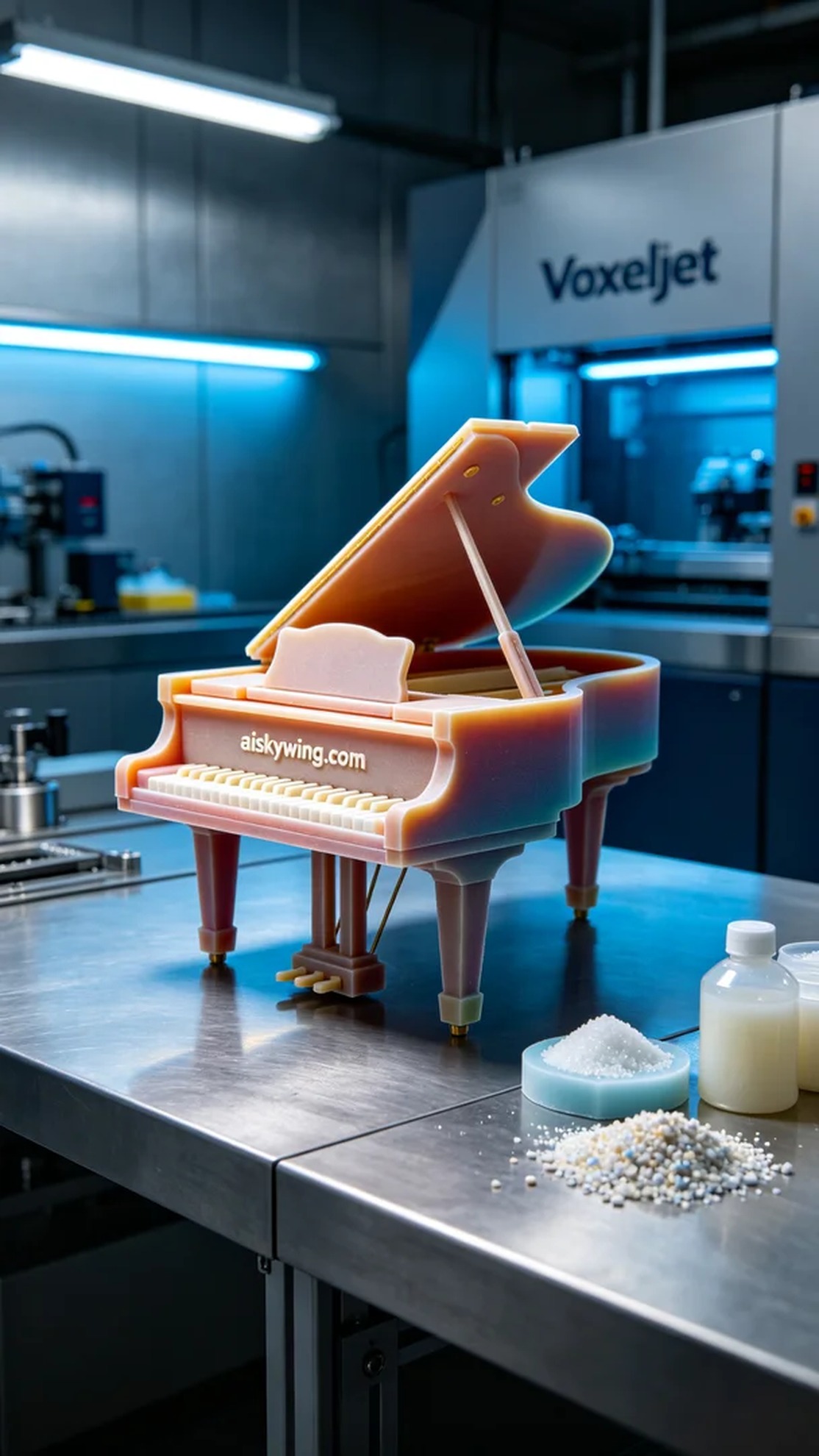 0501-Full-color 3D printed piano model - Aiskywing Industrial 3D Printing Showcase 内容图3 Zhongshan Skywing 3D Technology Co.,LTD | 中山市天翼三维科技有限公司 0501-Full-color 3D printed piano model - Aiskywing Industrial 3D Printing Showcase 全彩3DP-彩色模型 (FC-3DP) 图3张