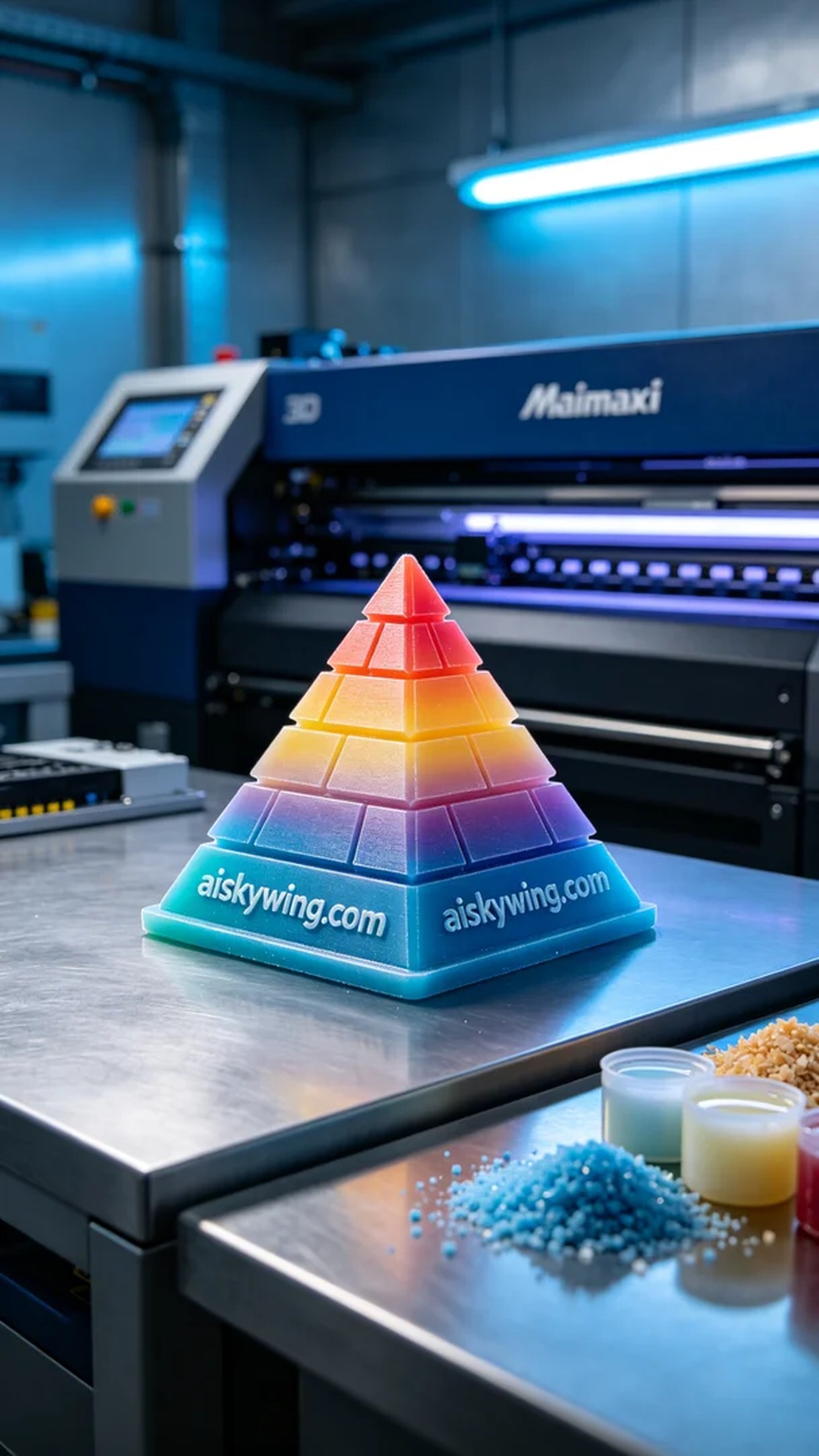 0500-Full-color 3D printed pyramid model - Aiskywing Industrial 3D Printing Showcase 内容图3 Zhongshan Skywing 3D Technology Co.,LTD | 中山市天翼三维科技有限公司 0500-Full-color 3D printed pyramid model - Aiskywing Industrial 3D Printing Showcase 全彩3DP-彩色模型 (FC-3DP) 图3张
