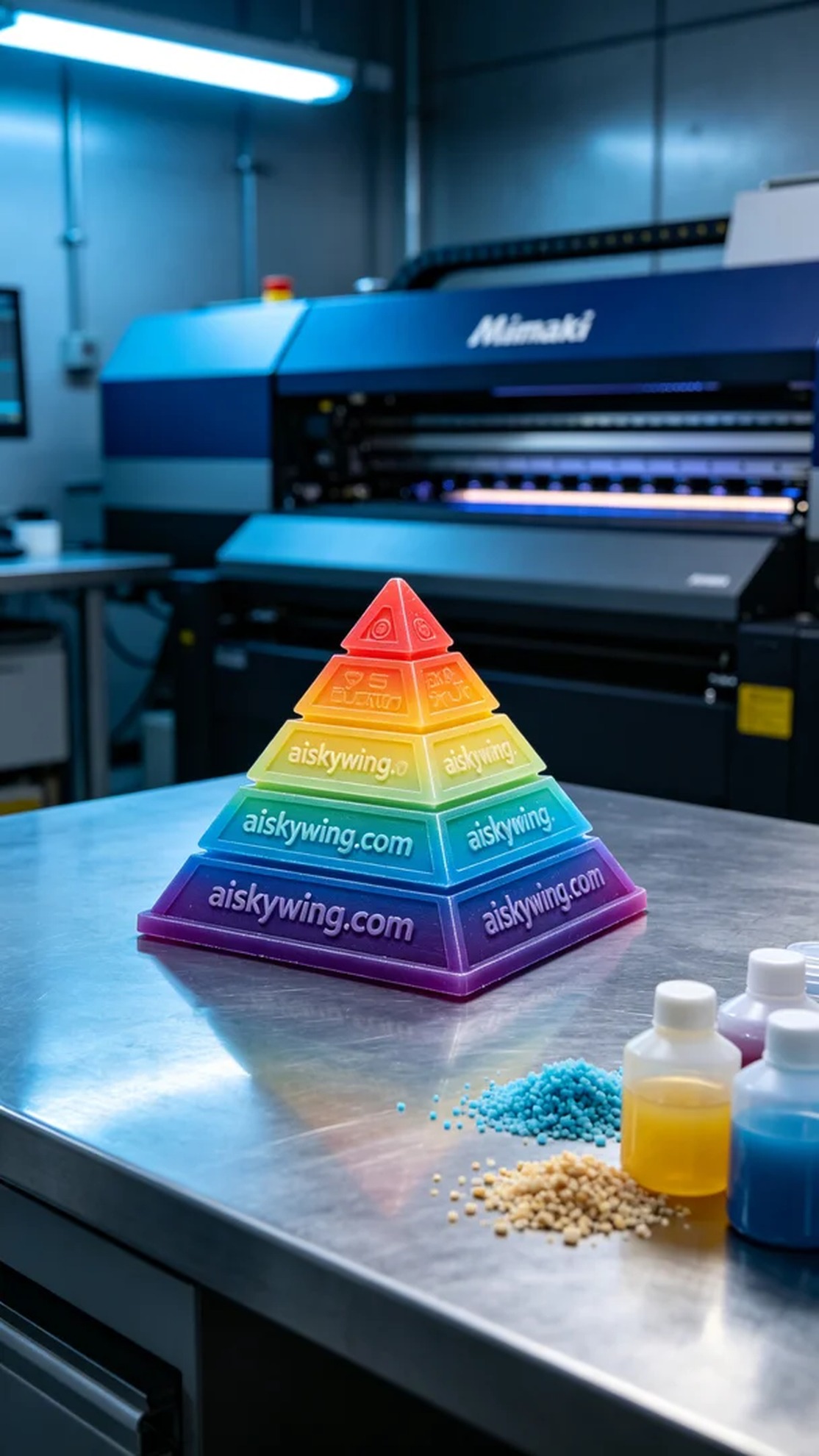 0500-Full-color 3D printed pyramid model - Aiskywing Industrial 3D Printing Showcase 内容图4 Zhongshan Skywing 3D Technology Co.,LTD | 中山市天翼三维科技有限公司 0500-Full-color 3D printed pyramid model - Aiskywing Industrial 3D Printing Showcase 全彩3DP-彩色模型 (FC-3DP) 图4张