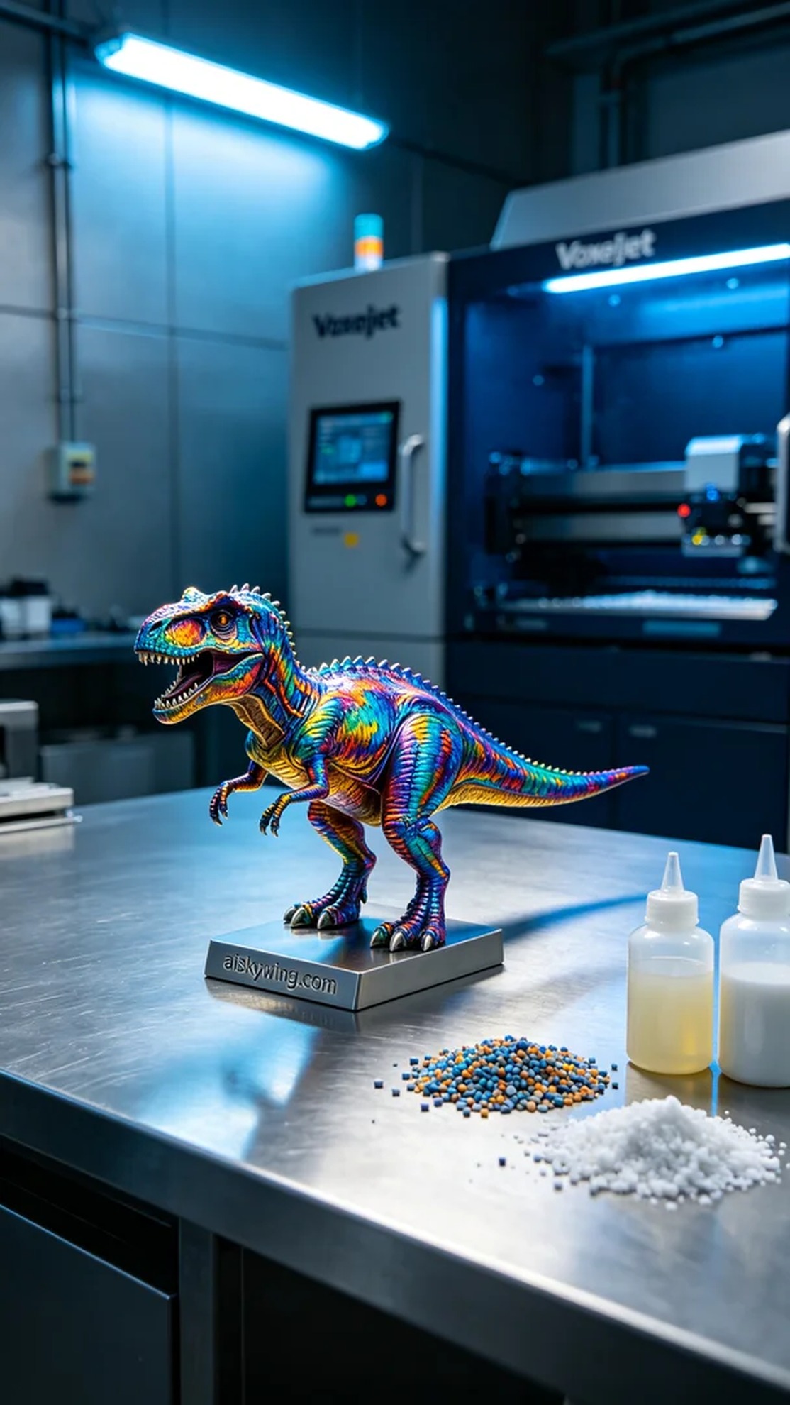 1072-Full-color 3D printed dinosaur model - Aiskywing Industrial 3D Printing Showcase 内容图3 Zhongshan Skywing 3D Technology Co.,LTD | 中山市天翼三维科技有限公司 1072-Full-color 3D printed dinosaur model - Aiskywing Industrial 3D Printing Showcase 全彩3DP-彩色模型 (FC-3DP) 图3张
