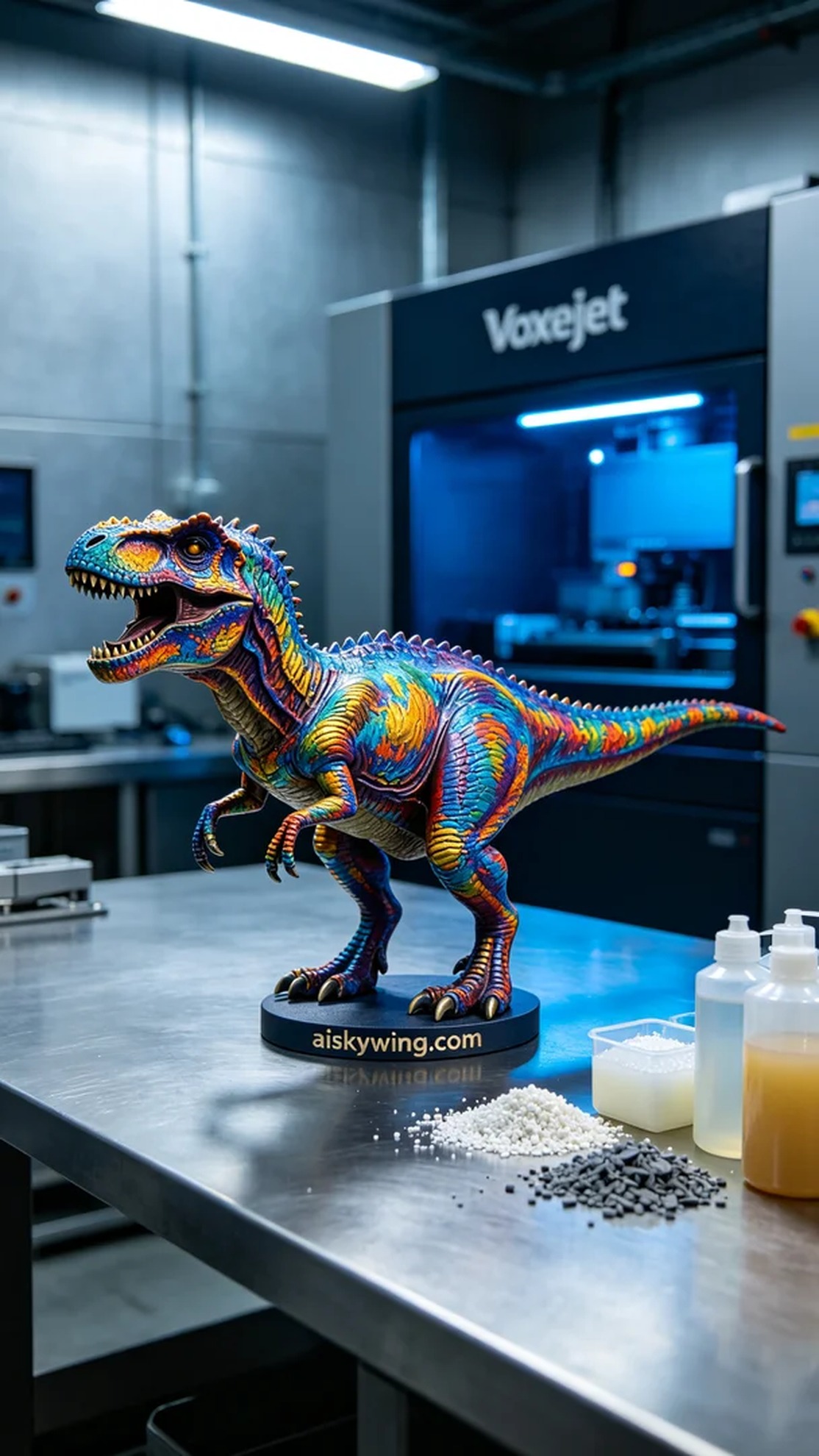 1072-Full-color 3D printed dinosaur model - Aiskywing Industrial 3D Printing Showcase 内容图4 Zhongshan Skywing 3D Technology Co.,LTD | 中山市天翼三维科技有限公司 1072-Full-color 3D printed dinosaur model - Aiskywing Industrial 3D Printing Showcase 全彩3DP-彩色模型 (FC-3DP) 图4张