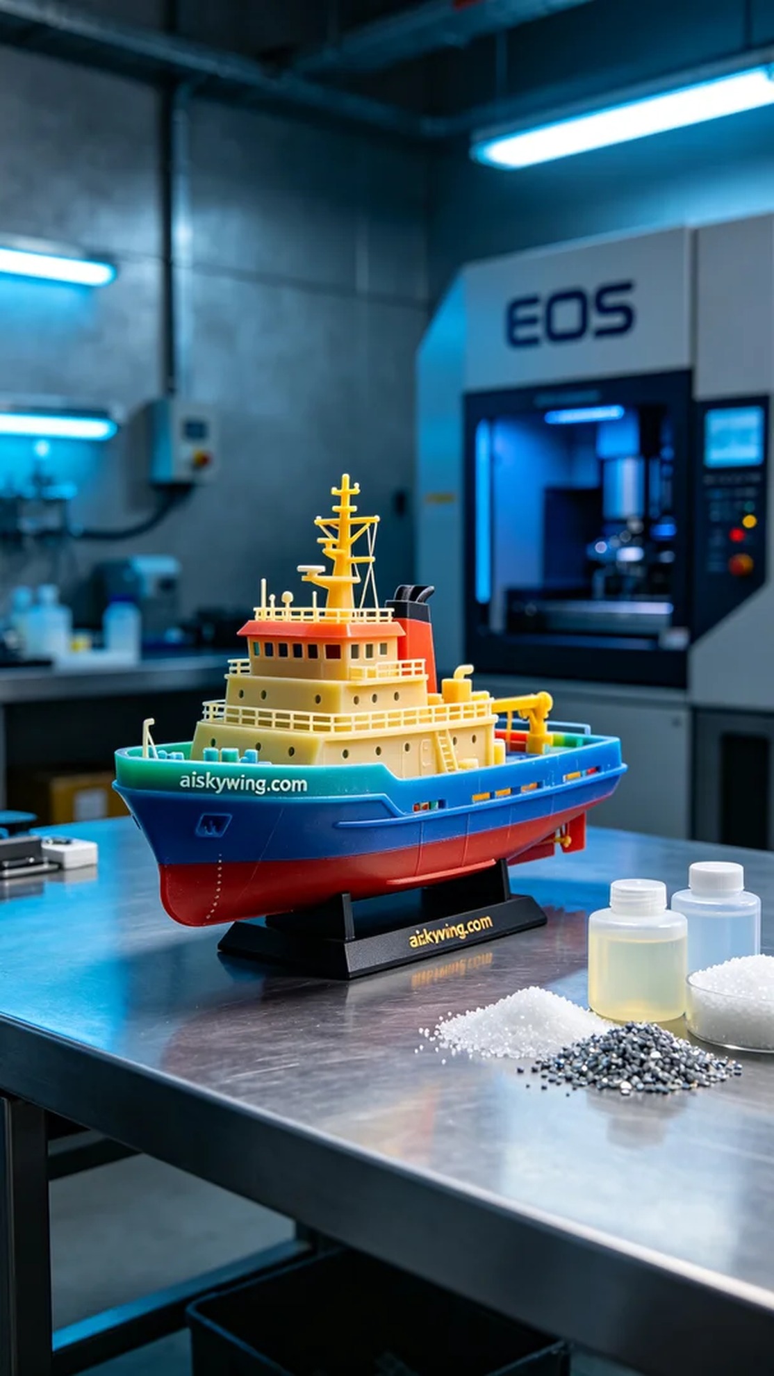 0494-Full-color 3D printed ship model - Aiskywing Industrial 3D Printing Showcase