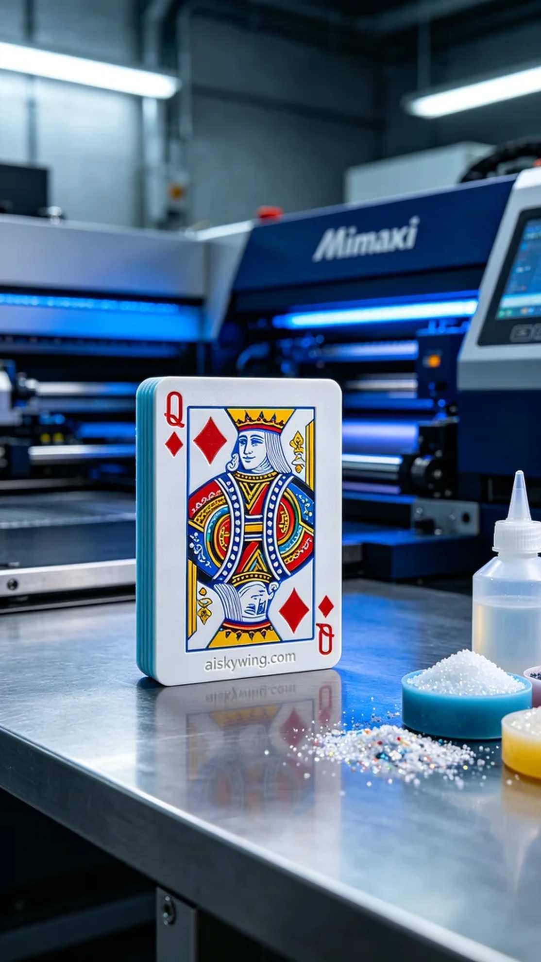 1073-Full-color 3D printed playing card model - Aiskywing Industrial 3D Printing Showcase 内容图2 Zhongshan Skywing 3D Technology Co.,LTD | 中山市天翼三维科技有限公司 1073-Full-color 3D printed playing card model - Aiskywing Industrial 3D Printing Showcase 全彩3DP-彩色模型 (FC-3DP) 图2张