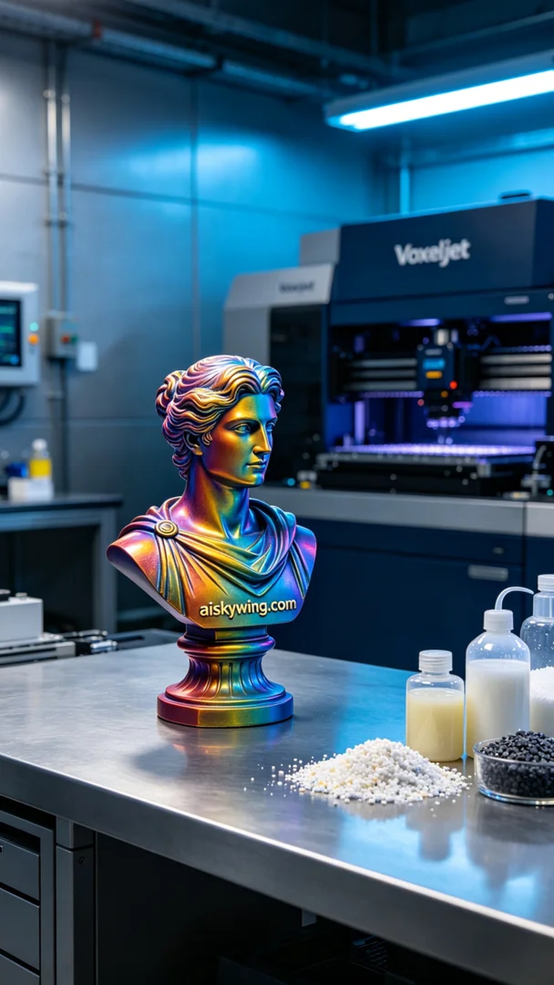 0439-Full-color 3D printed portrait model - Aiskywing Industrial 3D Printing Showcase 内容图2 Zhongshan Skywing 3D Technology Co.,LTD | 中山市天翼三维科技有限公司 0439-Full-color 3D printed portrait model - Aiskywing Industrial 3D Printing Showcase 全彩3DP-彩色模型 (FC-3DP) 图2张