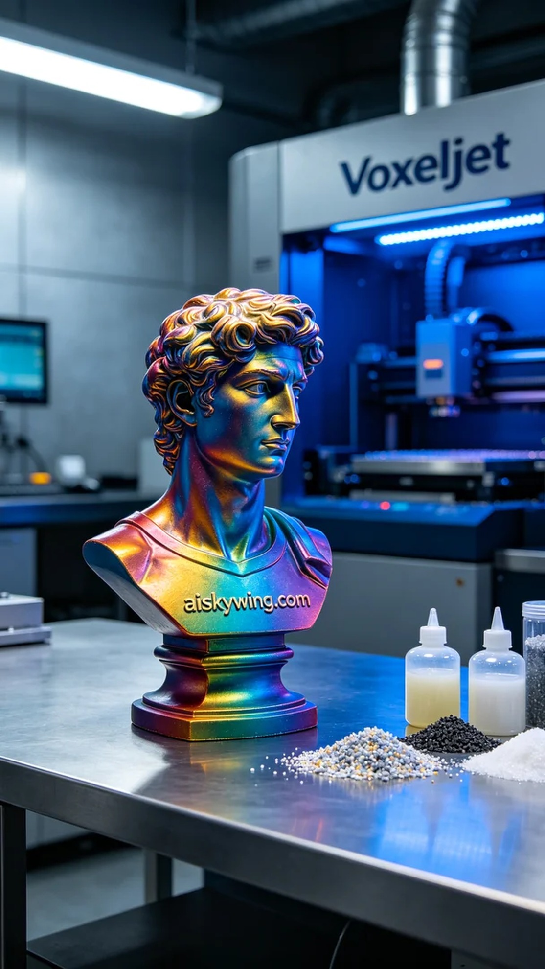 0439-Full-color 3D printed portrait model - Aiskywing Industrial 3D Printing Showcase 内容图3 Zhongshan Skywing 3D Technology Co.,LTD | 中山市天翼三维科技有限公司 0439-Full-color 3D printed portrait model - Aiskywing Industrial 3D Printing Showcase 全彩3DP-彩色模型 (FC-3DP) 图3张