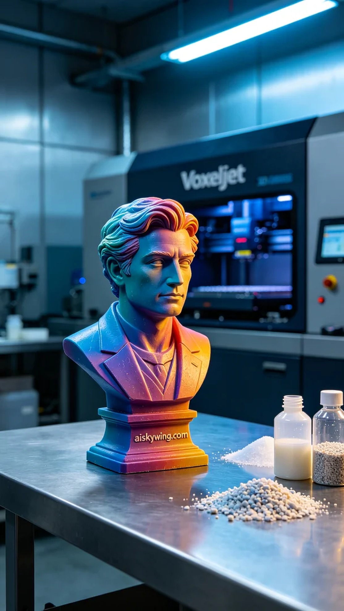 0439-Full-color 3D printed portrait model - Aiskywing Industrial 3D Printing Showcase 内容图4 Zhongshan Skywing 3D Technology Co.,LTD | 中山市天翼三维科技有限公司 0439-Full-color 3D printed portrait model - Aiskywing Industrial 3D Printing Showcase 全彩3DP-彩色模型 (FC-3DP) 图4张
