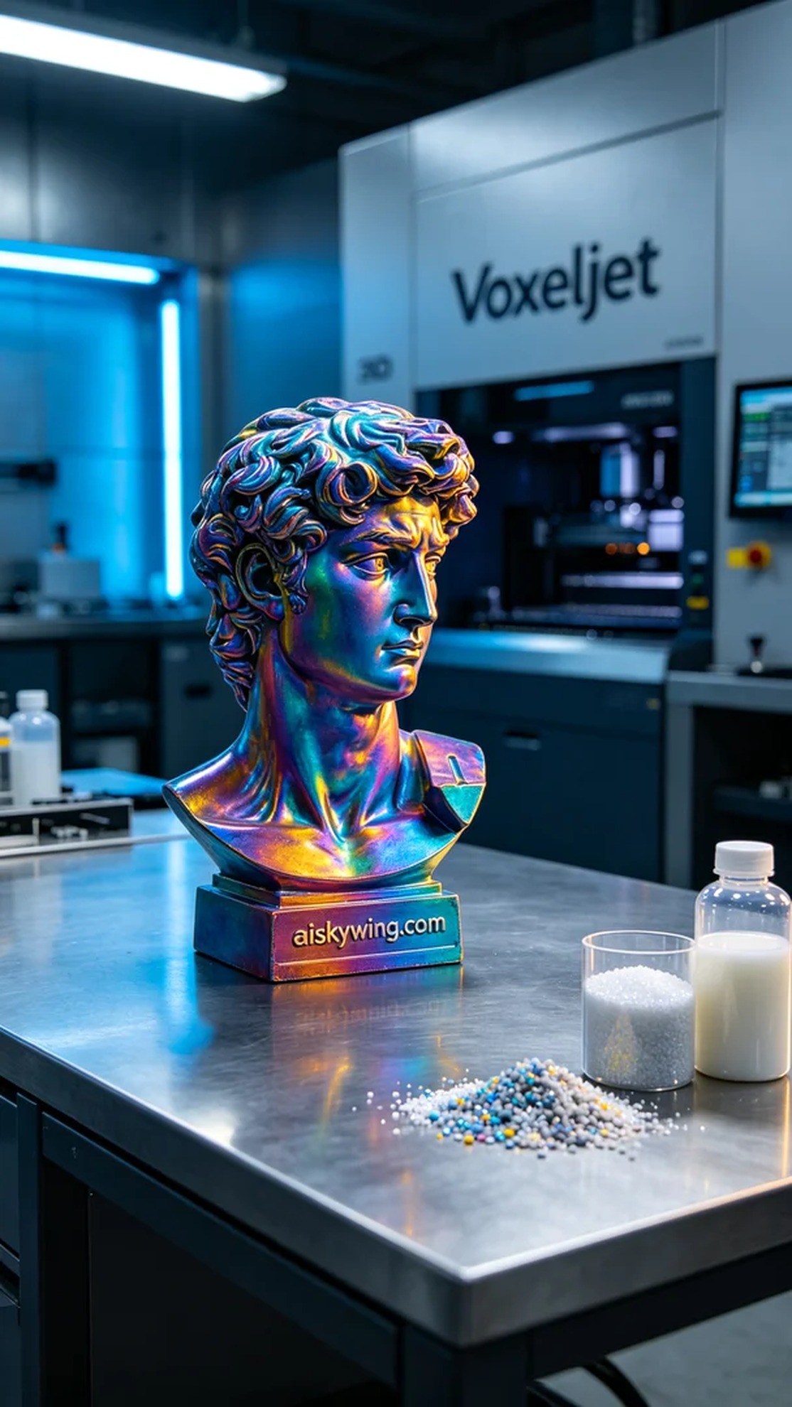 1065-Full-color 3D printed portrait model - Aiskywing Industrial 3D Printing Showcase