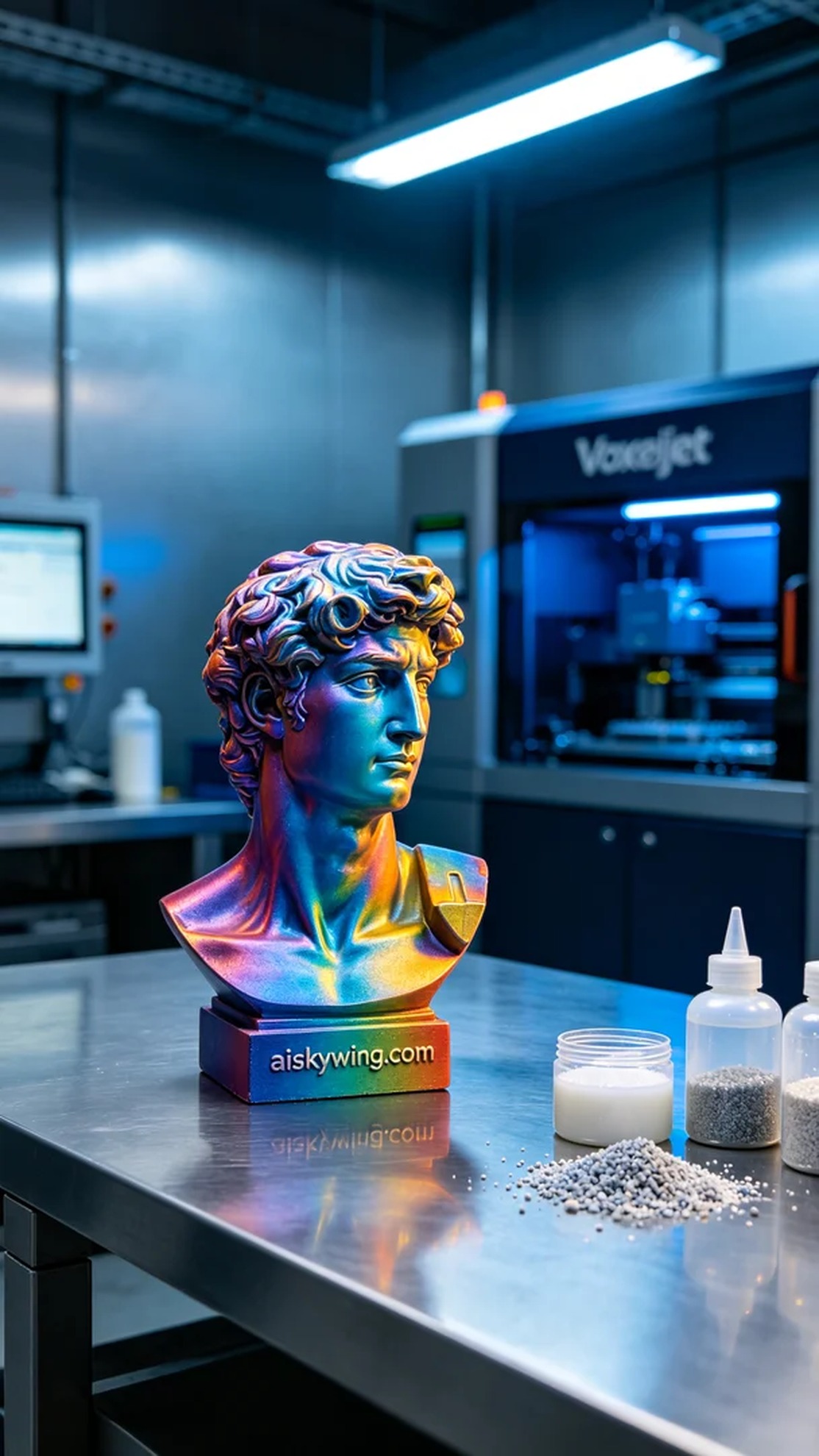 1065-Full-color 3D printed portrait model - Aiskywing Industrial 3D Printing Showcase 内容图2 Zhongshan Skywing 3D Technology Co.,LTD | 中山市天翼三维科技有限公司 1065-Full-color 3D printed portrait model - Aiskywing Industrial 3D Printing Showcase 全彩3DP-彩色模型 (FC-3DP) 图2张