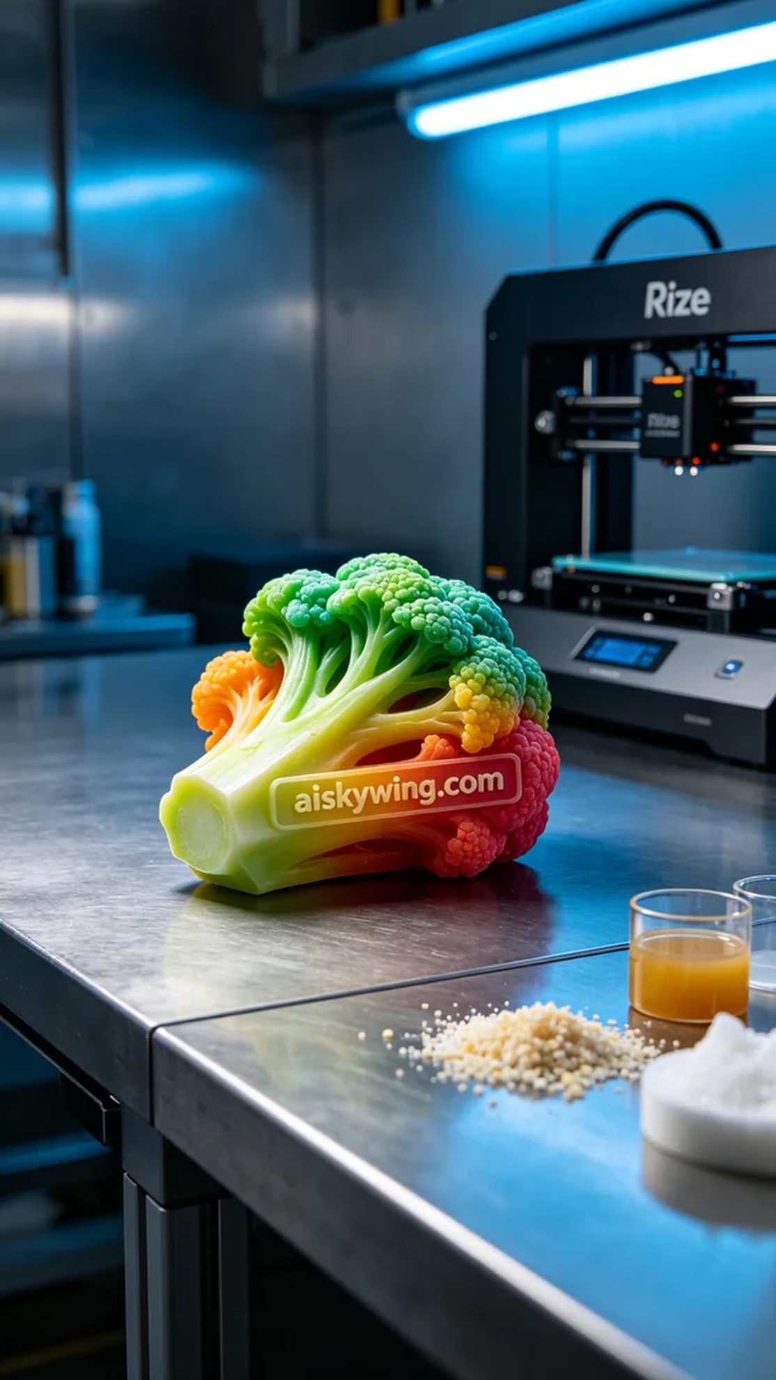 0492-Full-color 3D printed vegetable models - Aiskywing Industrial 3D Printing Showcase