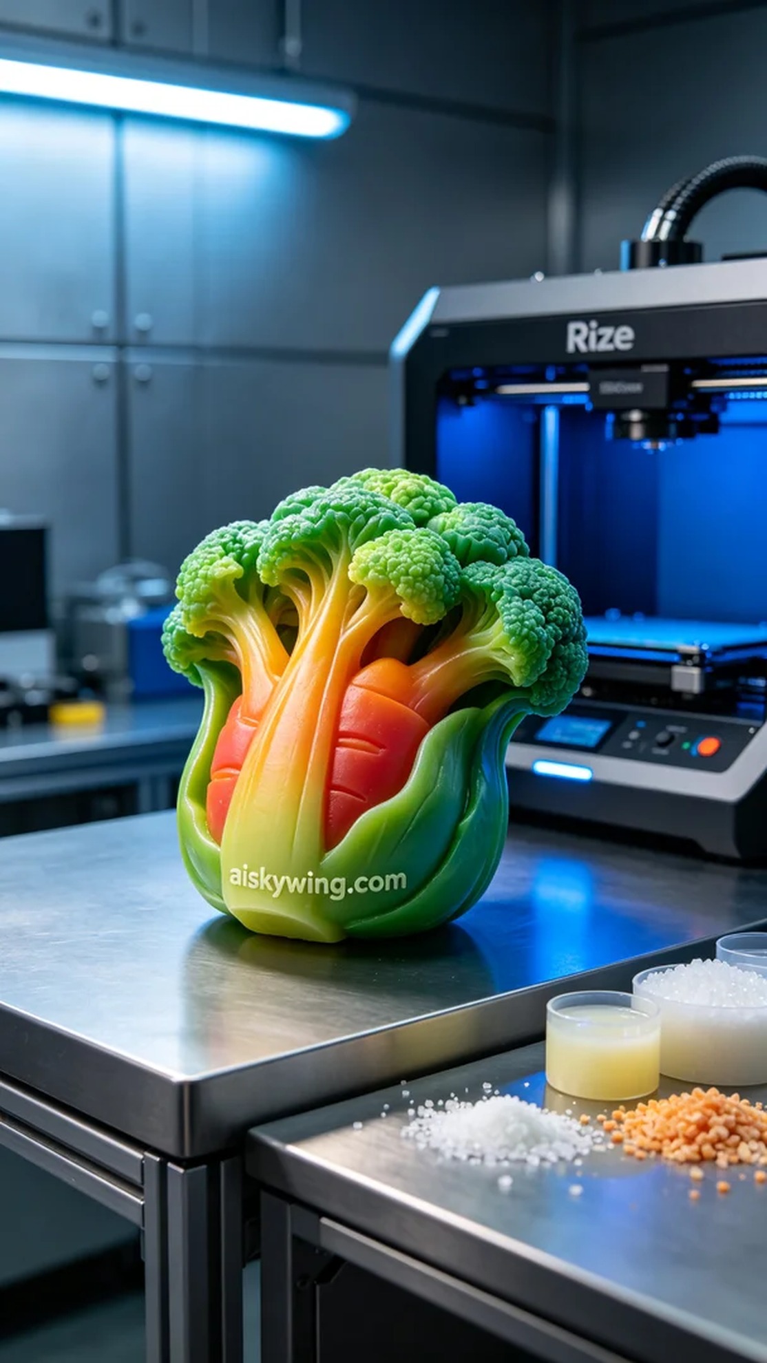 0492-Full-color 3D printed vegetable models - Aiskywing Industrial 3D Printing Showcase 内容图2 Zhongshan Skywing 3D Technology Co.,LTD | 中山市天翼三维科技有限公司 0492-Full-color 3D printed vegetable models - Aiskywing Industrial 3D Printing Showcase 全彩3DP-彩色模型 (FC-3DP) 图2张