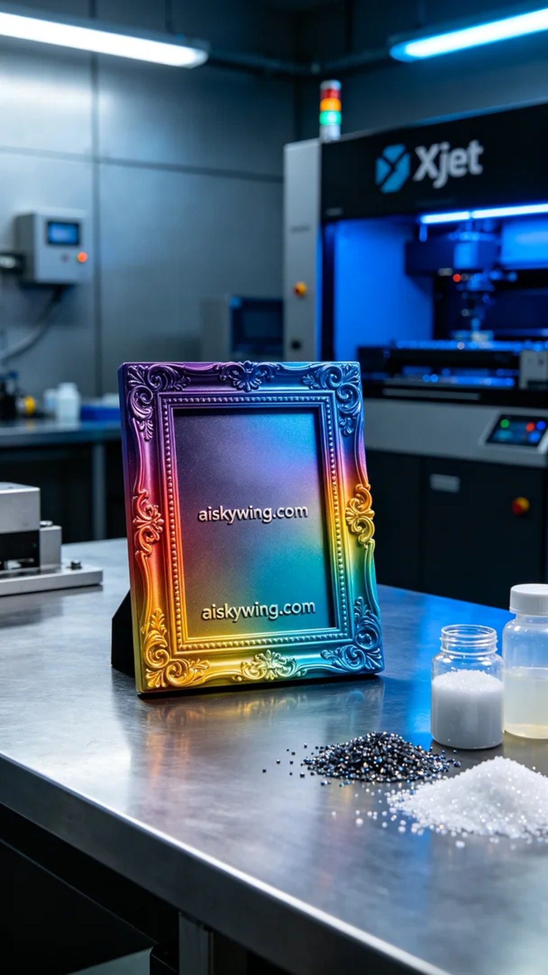 0482-Full-color 3D printed photo frame model - Aiskywing Industrial 3D Printing Showcase