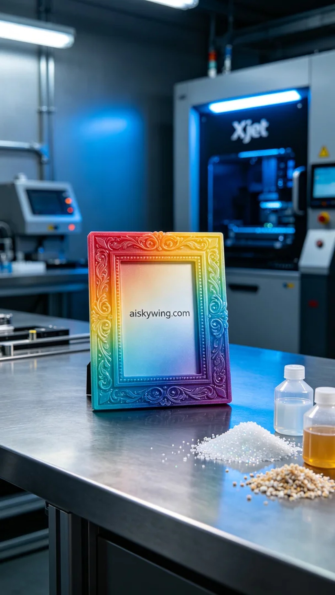 0482-Full-color 3D printed photo frame model - Aiskywing Industrial 3D Printing Showcase 内容图2 Zhongshan Skywing 3D Technology Co.,LTD | 中山市天翼三维科技有限公司 0482-Full-color 3D printed photo frame model - Aiskywing Industrial 3D Printing Showcase 全彩3DP-彩色模型 (FC-3DP) 图2张