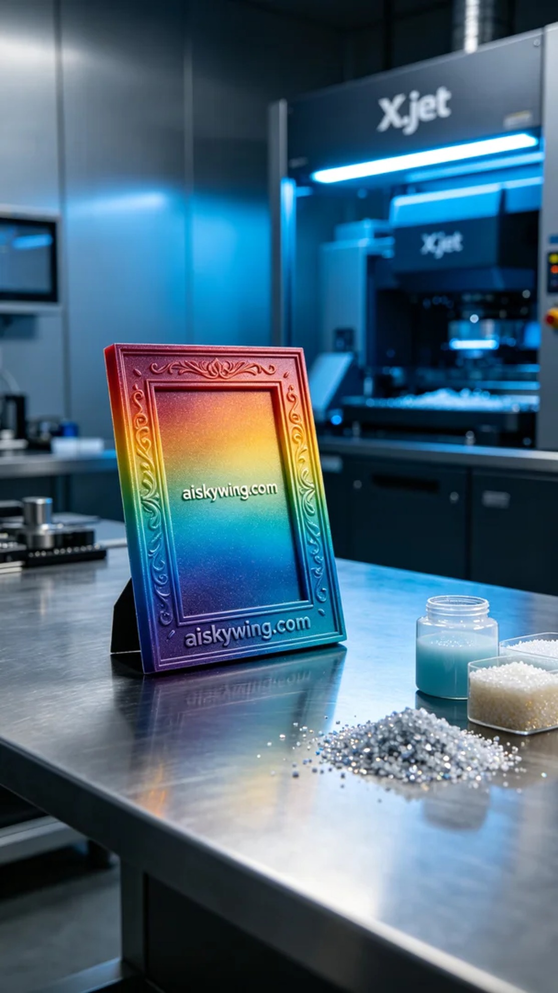 0482-Full-color 3D printed photo frame model - Aiskywing Industrial 3D Printing Showcase 内容图4 Zhongshan Skywing 3D Technology Co.,LTD | 中山市天翼三维科技有限公司 0482-Full-color 3D printed photo frame model - Aiskywing Industrial 3D Printing Showcase 全彩3DP-彩色模型 (FC-3DP) 图4张