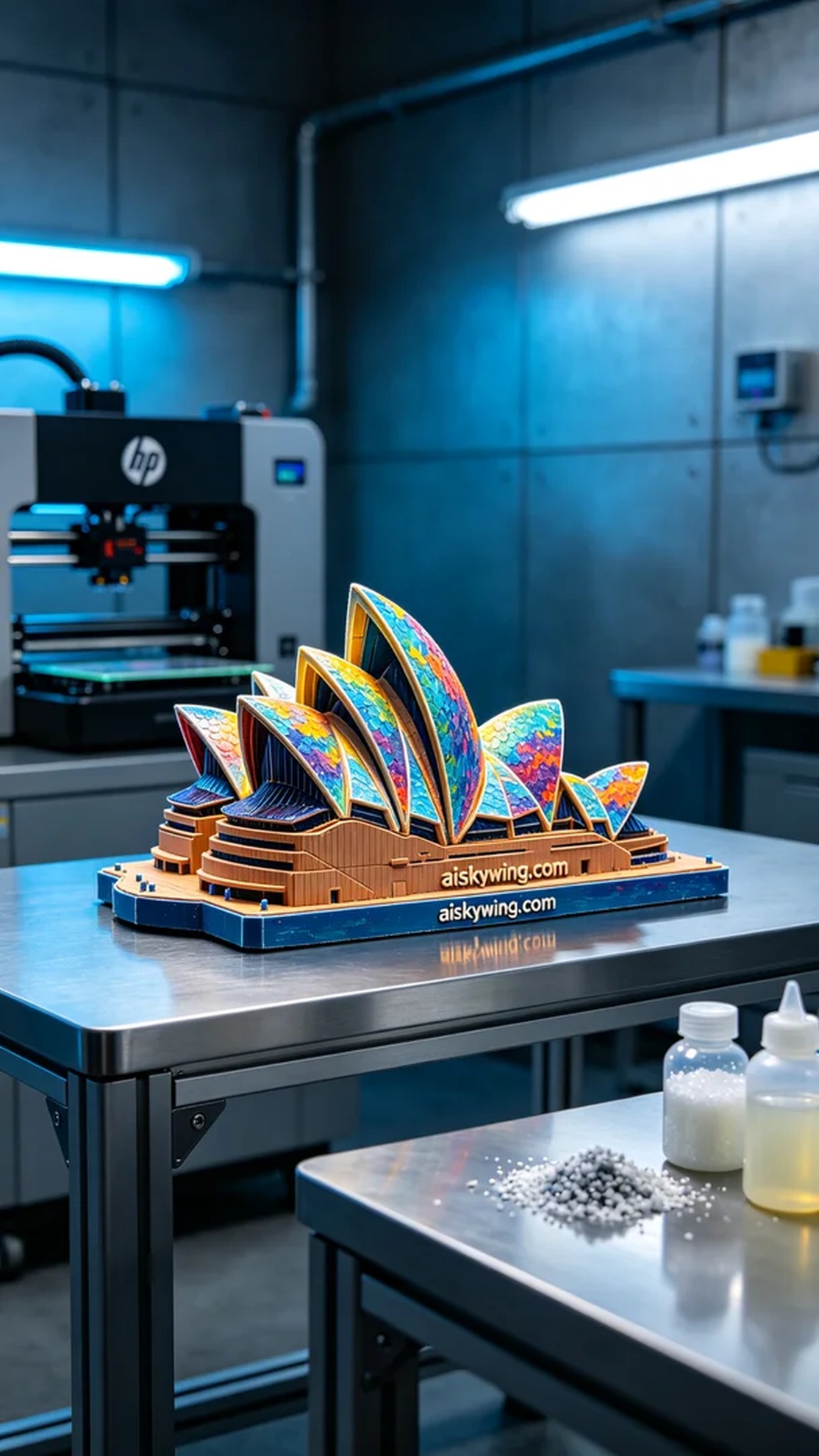 0468-Full-color 3D printed Sydney Opera House model - Aiskywing Industrial 3D Printing Showcase 内容图3 Zhongshan Skywing 3D Technology Co.,LTD | 中山市天翼三维科技有限公司 0468-Full-color 3D printed Sydney Opera House model - Aiskywing Industrial 3D Printing Showcase 全彩3DP-彩色模型 (FC-3DP) 图3张