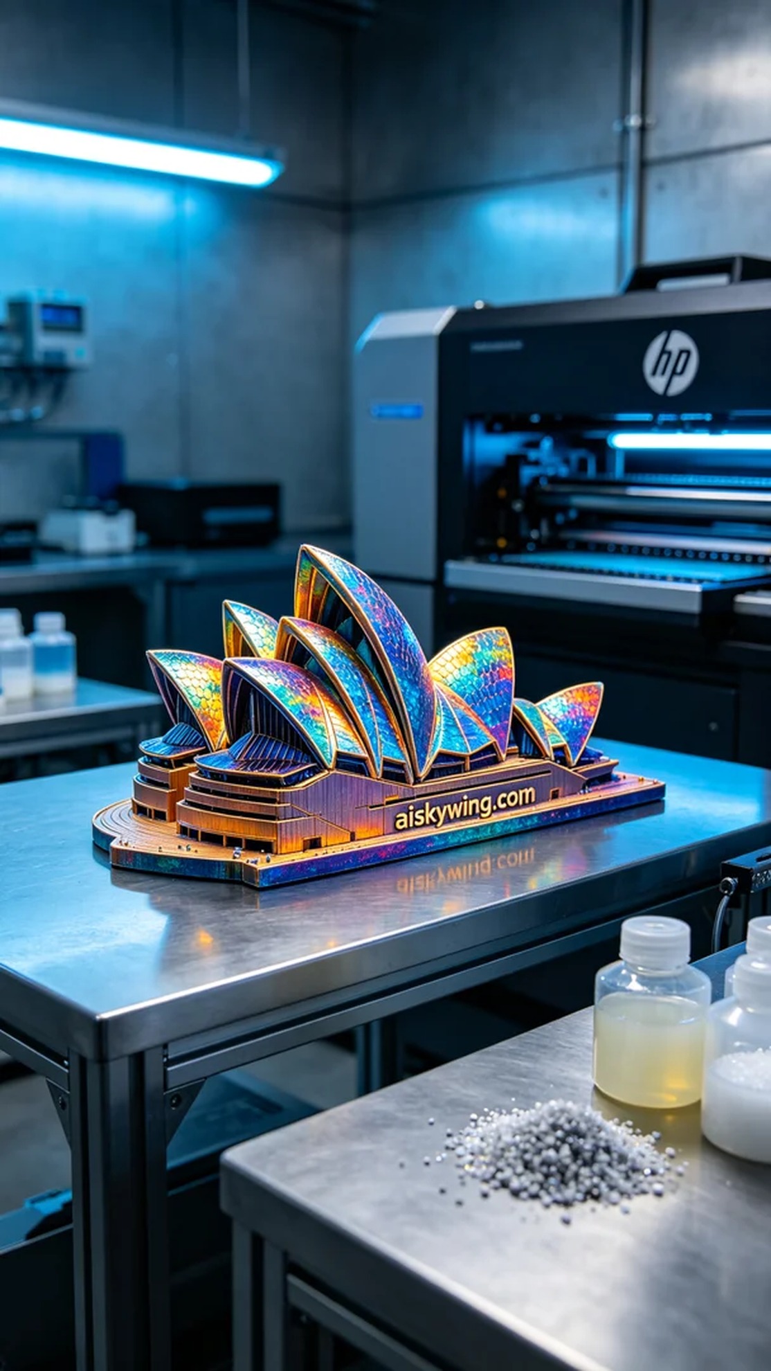 0468-Full-color 3D printed Sydney Opera House model - Aiskywing Industrial 3D Printing Showcase 内容图4 Zhongshan Skywing 3D Technology Co.,LTD | 中山市天翼三维科技有限公司 0468-Full-color 3D printed Sydney Opera House model - Aiskywing Industrial 3D Printing Showcase 全彩3DP-彩色模型 (FC-3DP) 图4张