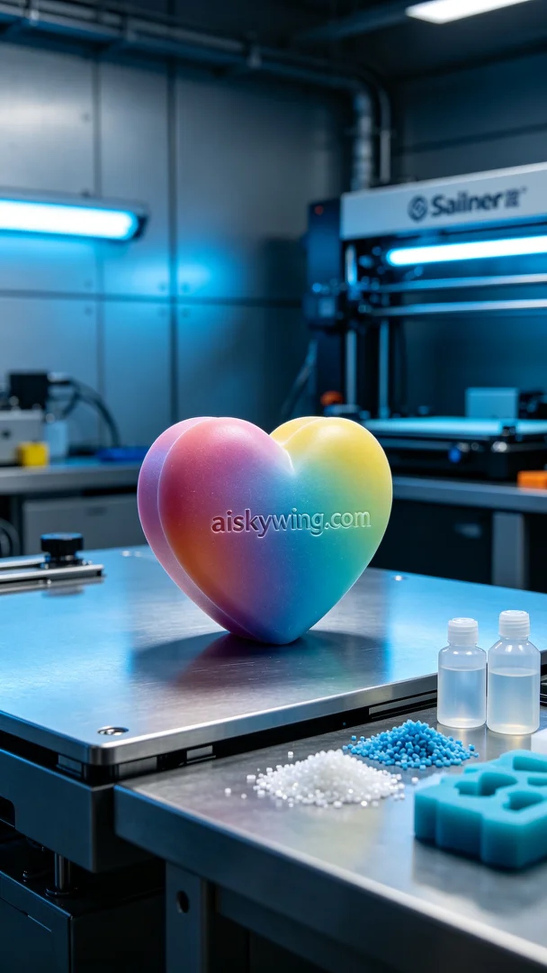 1071-Full-color 3D printed heart-shaped model - Aiskywing Industrial 3D Printing Showcase 内容图4 Zhongshan Skywing 3D Technology Co.,LTD | 中山市天翼三维科技有限公司 1071-Full-color 3D printed heart-shaped model - Aiskywing Industrial 3D Printing Showcase 全彩3DP-彩色模型 (FC-3DP) 图4张