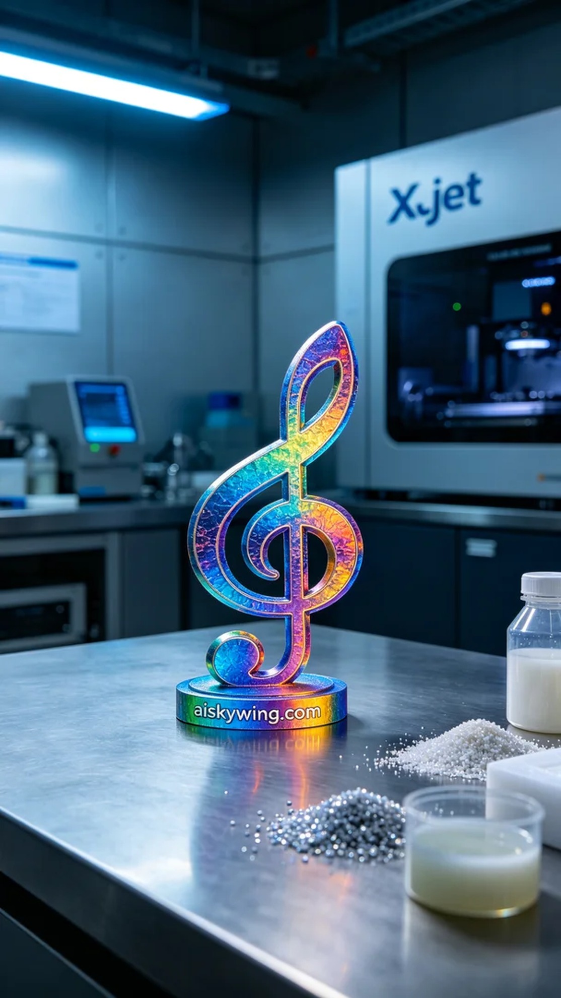 0503-Full-color 3D printed musical note model - Aiskywing Industrial 3D Printing Showcase 内容图2 Zhongshan Skywing 3D Technology Co.,LTD | 中山市天翼三维科技有限公司 0503-Full-color 3D printed musical note model - Aiskywing Industrial 3D Printing Showcase 全彩3DP-彩色模型 (FC-3DP) 图2张