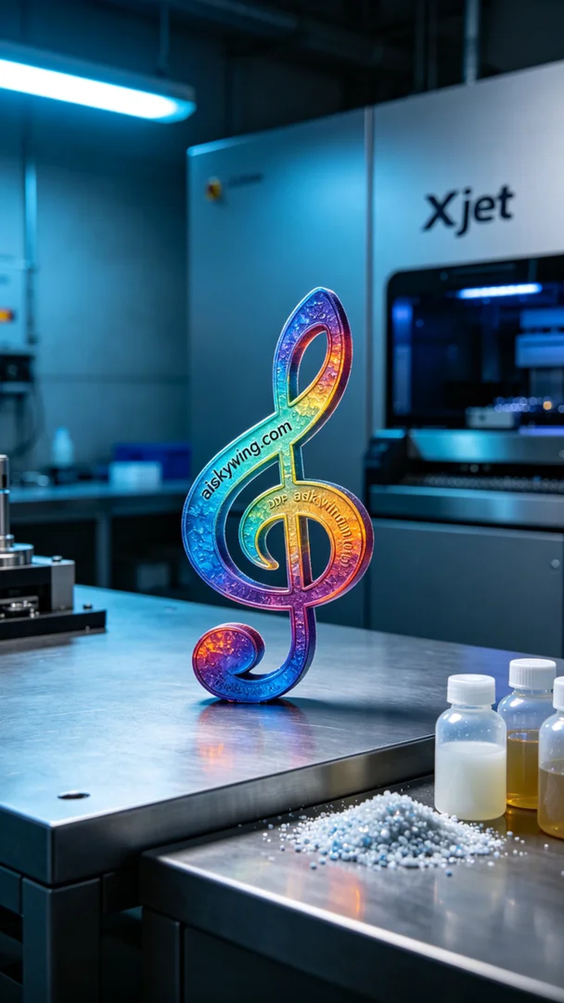 0503-Full-color 3D printed musical note model - Aiskywing Industrial 3D Printing Showcase 内容图3 Zhongshan Skywing 3D Technology Co.,LTD | 中山市天翼三维科技有限公司 0503-Full-color 3D printed musical note model - Aiskywing Industrial 3D Printing Showcase 全彩3DP-彩色模型 (FC-3DP) 图3张