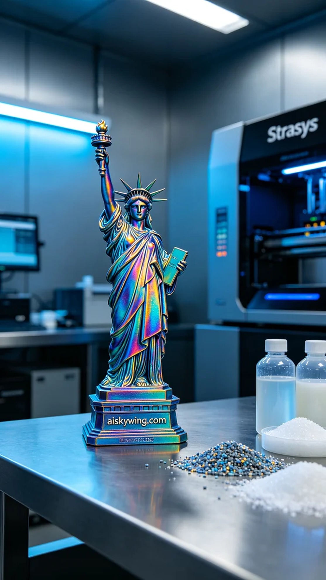 0488-Full-color 3D printed Statue of Liberty model - Aiskywing Industrial 3D Printing Showcase 内容图3 Zhongshan Skywing 3D Technology Co.,LTD | 中山市天翼三维科技有限公司 0488-Full-color 3D printed Statue of Liberty model - Aiskywing Industrial 3D Printing Showcase 全彩3DP-彩色模型 (FC-3DP) 图3张