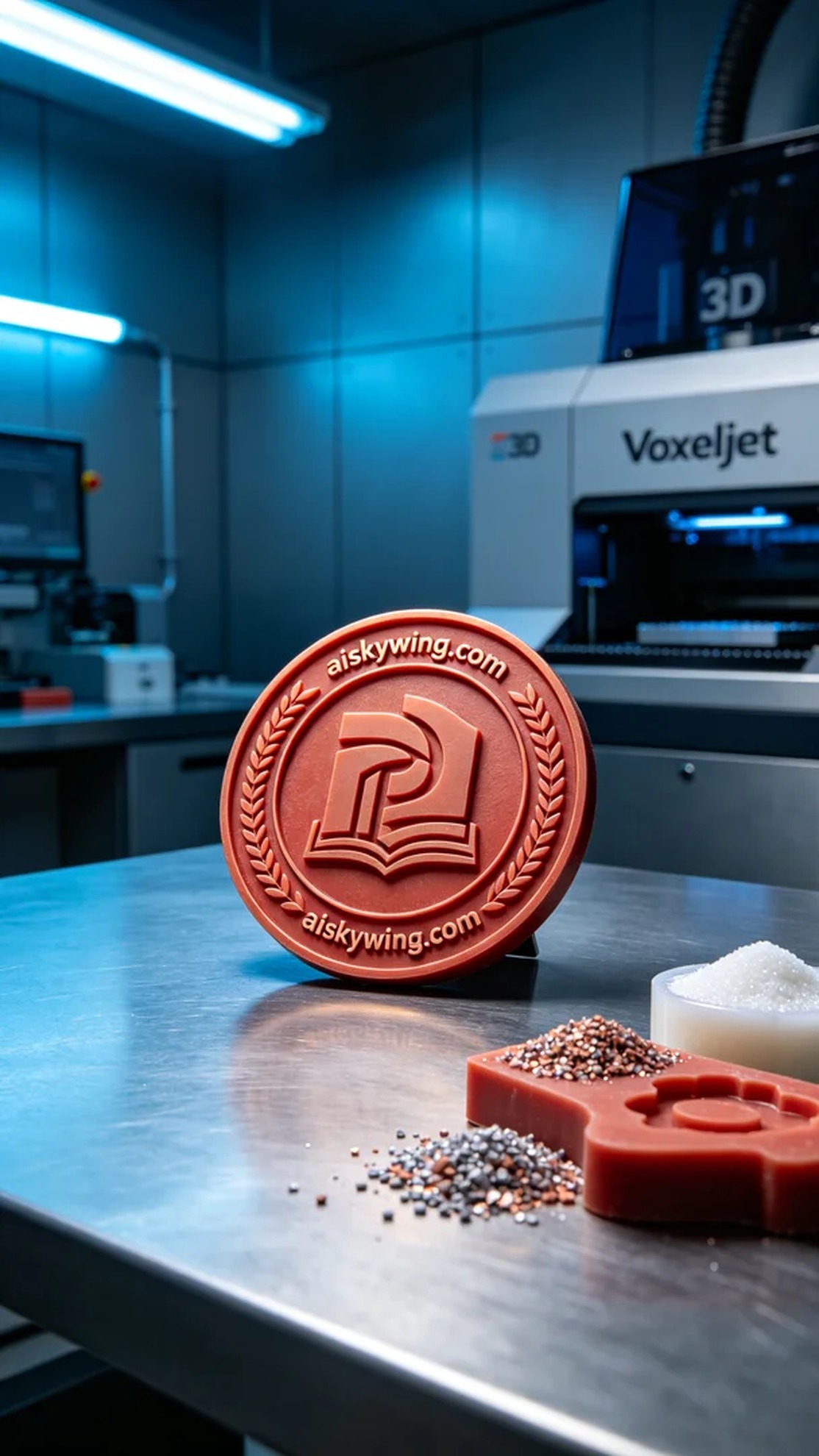 0843-Onboarding Commemorative Medal - Aiskywing Industrial 3D Printing Showcase 内容图2 Zhongshan Skywing 3D Technology Co.,LTD | 中山市天翼三维科技有限公司 0843-Onboarding Commemorative Medal - Aiskywing Industrial 3D Printing Showcase 红蜡-精密铸造 (RW-PC) 图2张