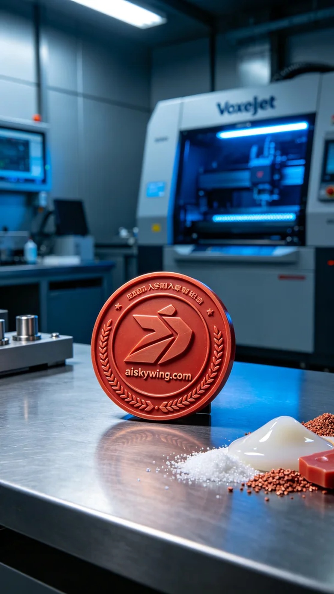 0843-Onboarding Commemorative Medal - Aiskywing Industrial 3D Printing Showcase 内容图4 Zhongshan Skywing 3D Technology Co.,LTD | 中山市天翼三维科技有限公司 0843-Onboarding Commemorative Medal - Aiskywing Industrial 3D Printing Showcase 红蜡-精密铸造 (RW-PC) 图4张