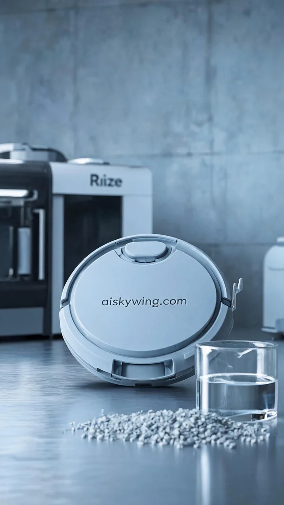 1062-The shell of the robotic vacuum cleaner - Aiskywing Industrial 3D Printing Showcase 内容图3 Zhongshan Skywing 3D Technology Co.,LTD | 中山市天翼三维科技有限公司 1062-The shell of the robotic vacuum cleaner - Aiskywing Industrial 3D Printing Showcase SLA-消费电子 (SLA-CE) 图3张