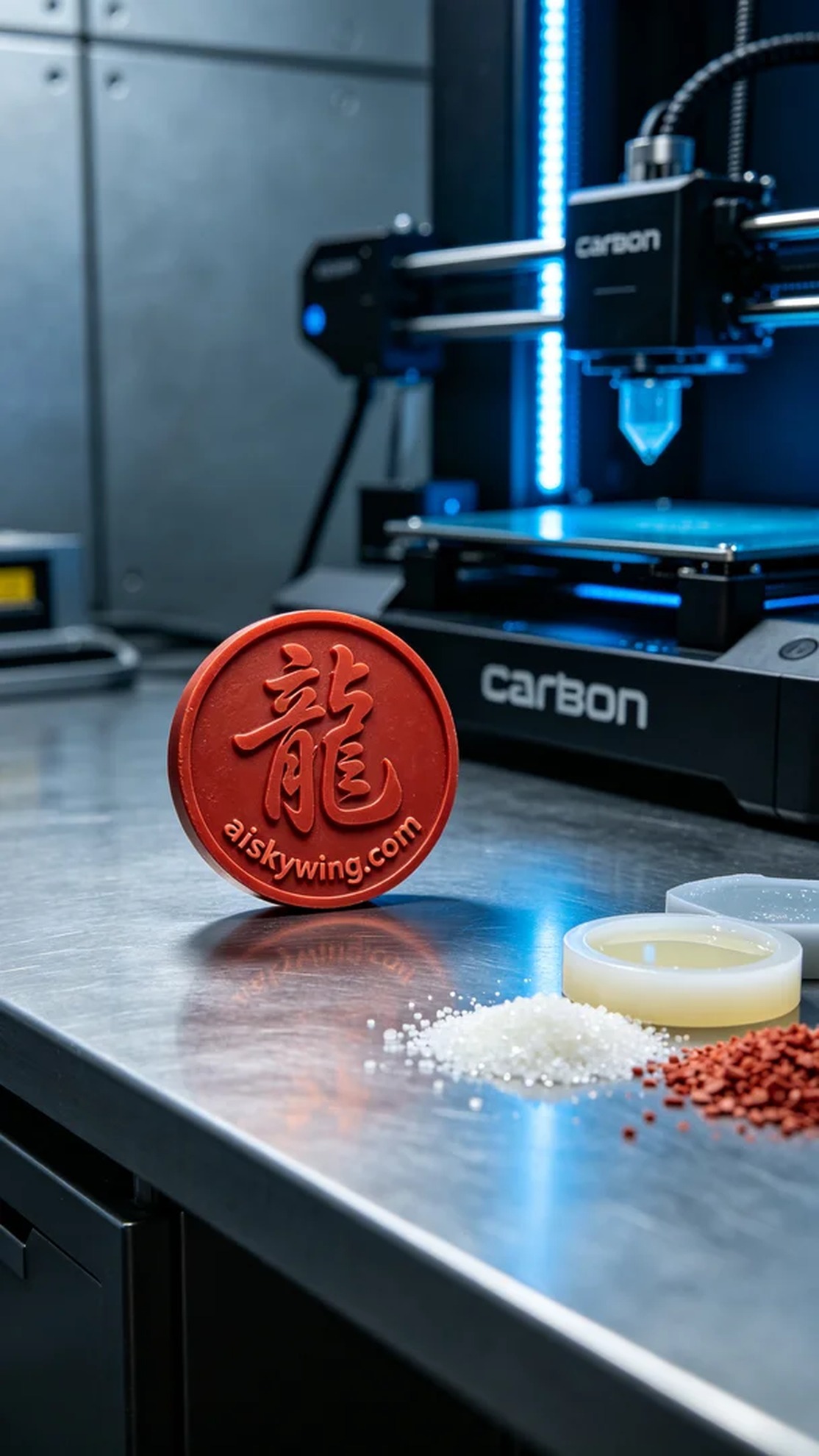 0837-Calligraphy Commemorative Medal - Aiskywing Industrial 3D Printing Showcase 内容图4 Zhongshan Skywing 3D Technology Co.,LTD | 中山市天翼三维科技有限公司 0837-Calligraphy Commemorative Medal - Aiskywing Industrial 3D Printing Showcase 红蜡-精密铸造 (RW-PC) 图4张