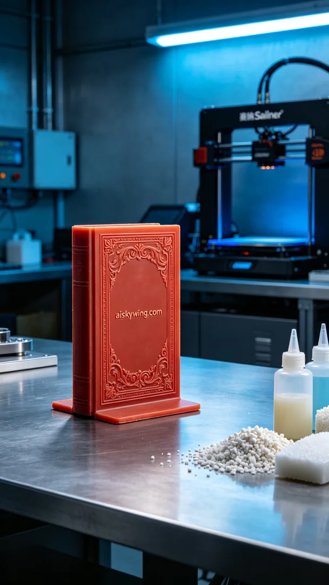 0838-Book Stand Wax Mold - Aiskywing Industrial 3D Printing Showcase 内容图2 Zhongshan Skywing 3D Technology Co.,LTD | 中山市天翼三维科技有限公司 0838-Book Stand Wax Mold - Aiskywing Industrial 3D Printing Showcase 红蜡-精密铸造 (RW-PC) 图2张