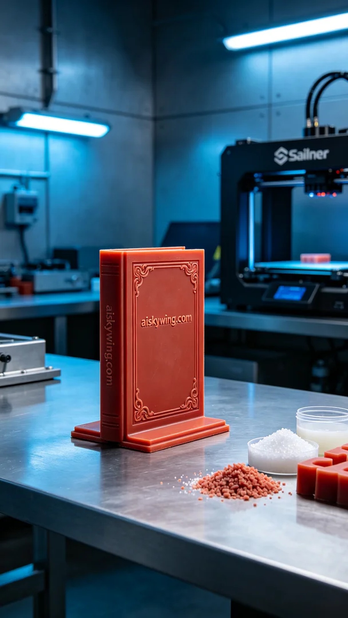 0838-Book Stand Wax Mold - Aiskywing Industrial 3D Printing Showcase 内容图3 Zhongshan Skywing 3D Technology Co.,LTD | 中山市天翼三维科技有限公司 0838-Book Stand Wax Mold - Aiskywing Industrial 3D Printing Showcase 红蜡-精密铸造 (RW-PC) 图3张
