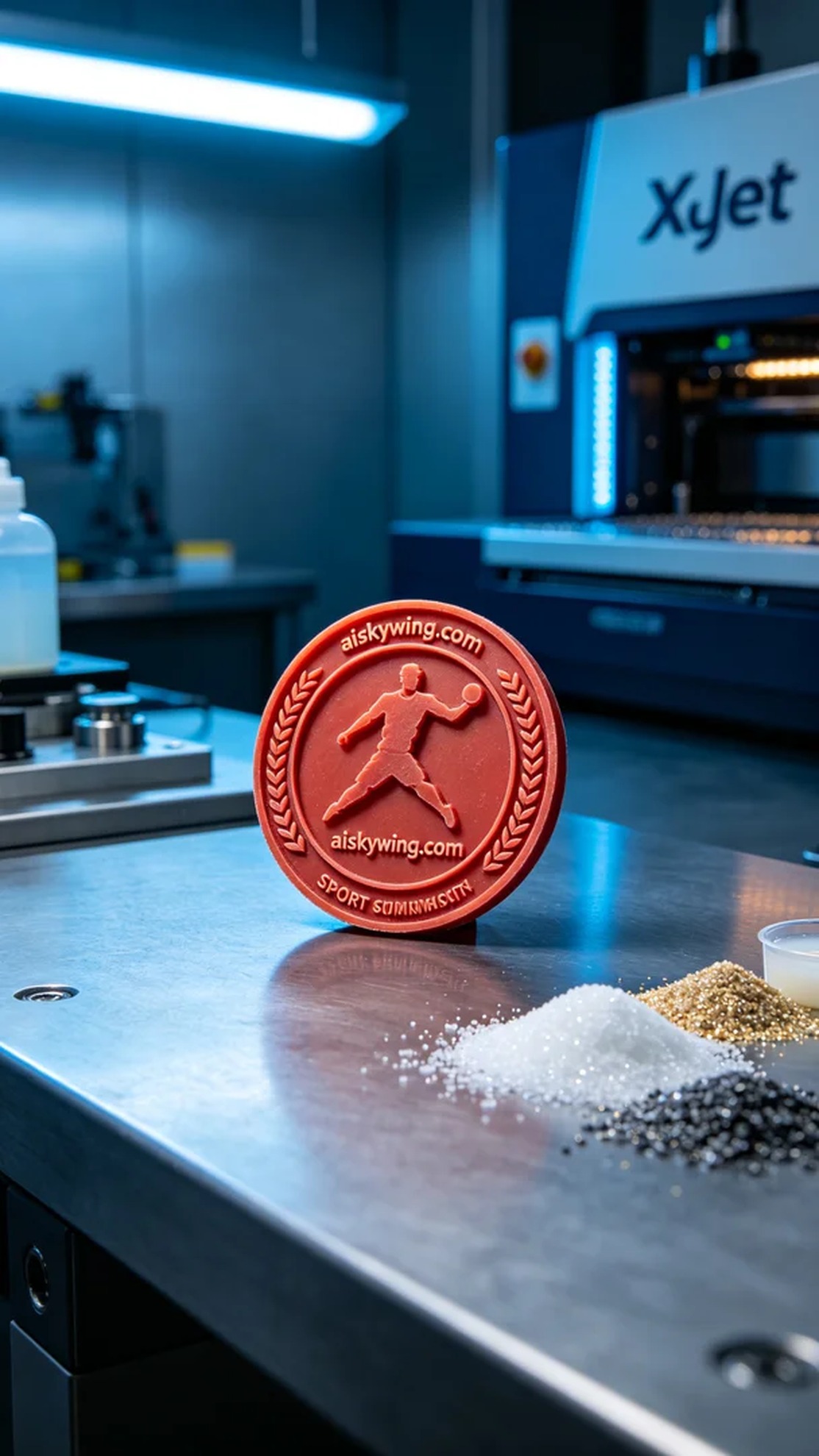 0842-Sports Commemorative Medal - Aiskywing Industrial 3D Printing Showcase 内容图3 Zhongshan Skywing 3D Technology Co.,LTD | 中山市天翼三维科技有限公司 0842-Sports Commemorative Medal - Aiskywing Industrial 3D Printing Showcase 红蜡-精密铸造 (RW-PC) 图3张