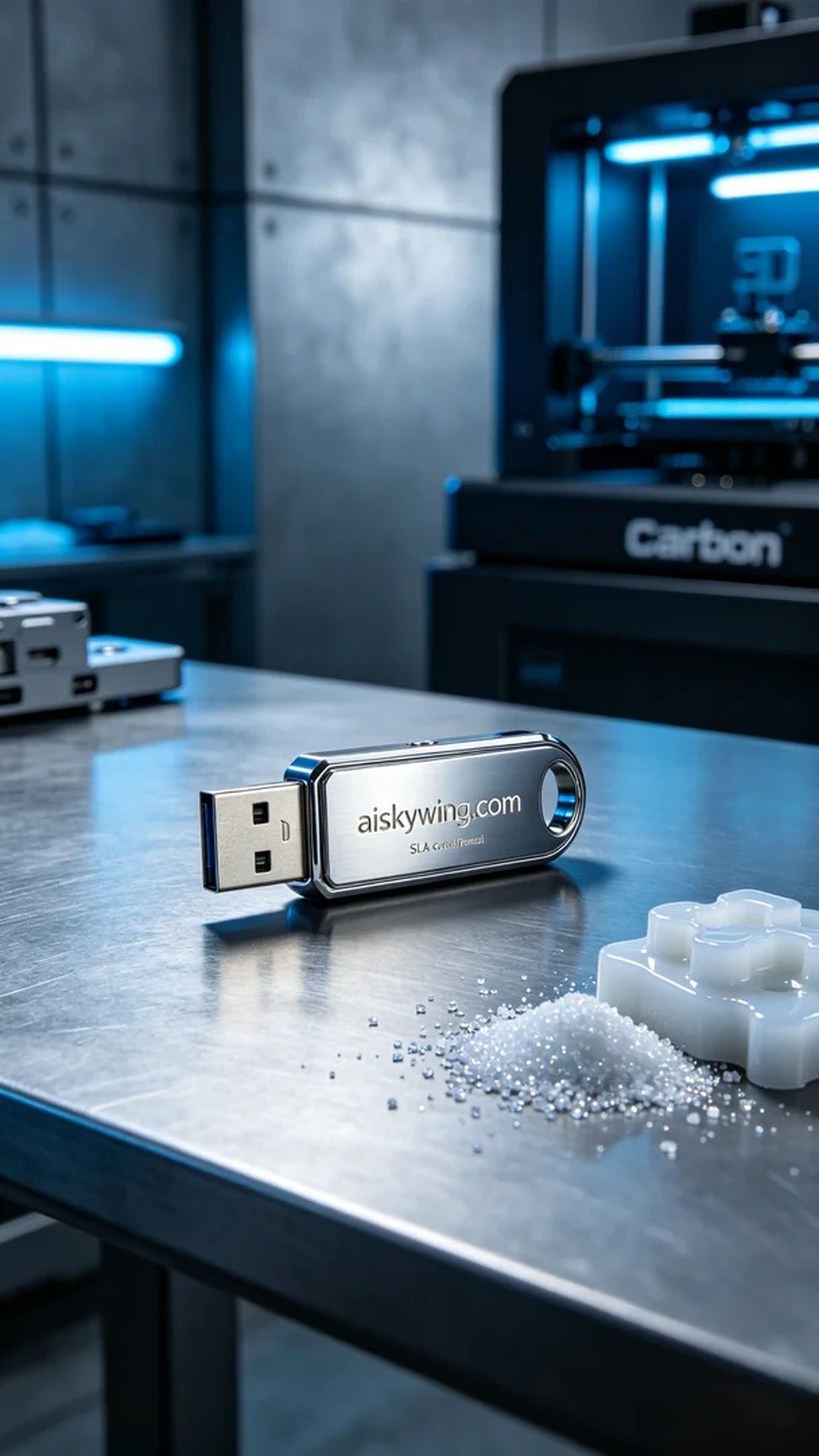 0654-USB flash drive casing - Aiskywing Industrial 3D Printing Showcase 内容图3 Zhongshan Skywing 3D Technology Co.,LTD | 中山市天翼三维科技有限公司 0654-USB flash drive casing - Aiskywing Industrial 3D Printing Showcase SLA-消费电子 (SLA-CE) 图3张
