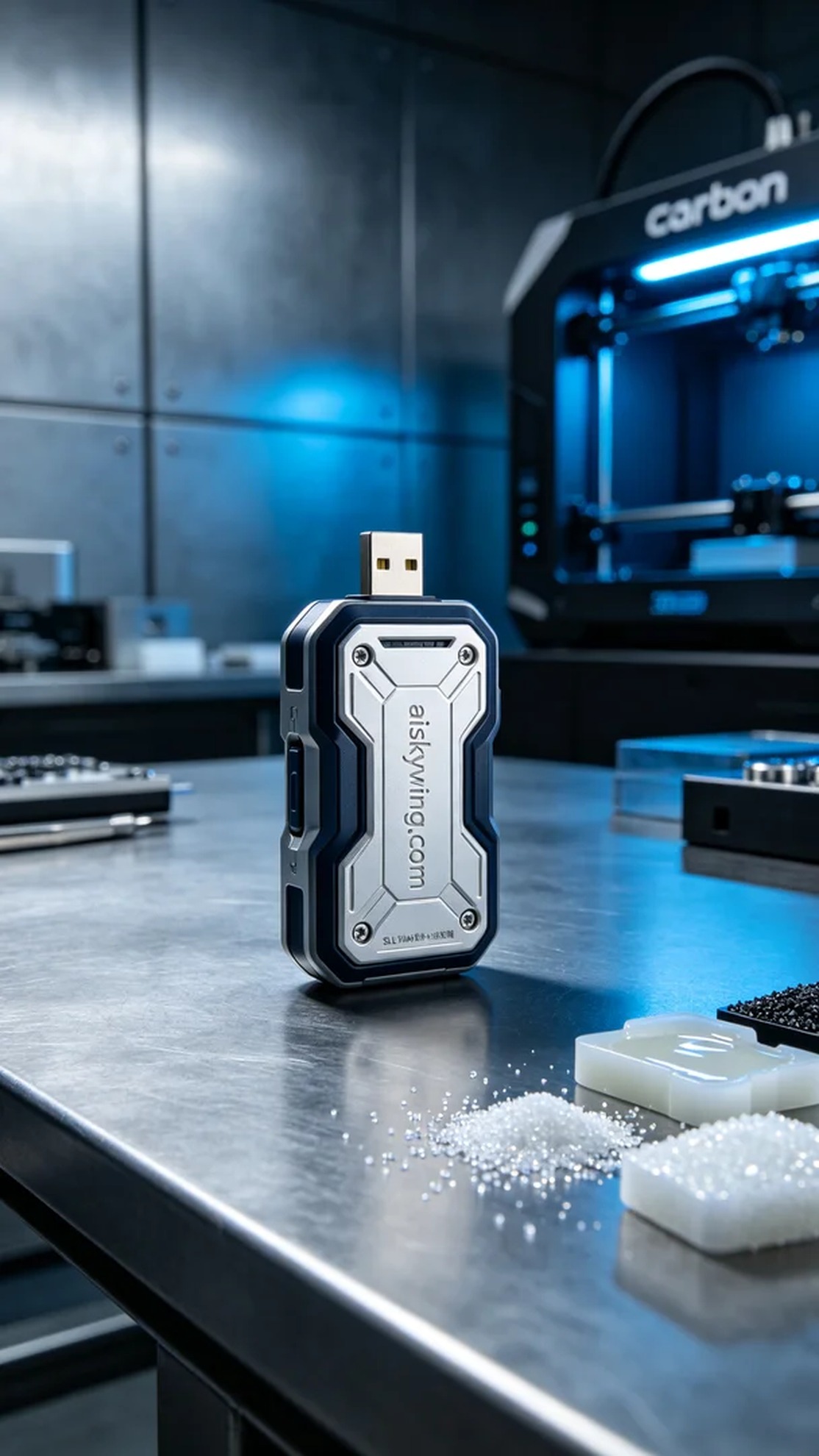 0681-USB flash drive casing - Aiskywing Industrial 3D Printing Showcase 内容图2 Zhongshan Skywing 3D Technology Co.,LTD | 中山市天翼三维科技有限公司 0681-USB flash drive casing - Aiskywing Industrial 3D Printing Showcase 混合工艺-综合 (HP-C) 图2张