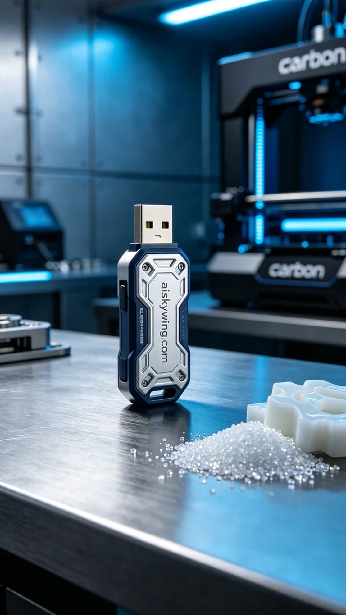 0681-USB flash drive casing - Aiskywing Industrial 3D Printing Showcase 内容图3 Zhongshan Skywing 3D Technology Co.,LTD | 中山市天翼三维科技有限公司 0681-USB flash drive casing - Aiskywing Industrial 3D Printing Showcase 混合工艺-综合 (HP-C) 图3张