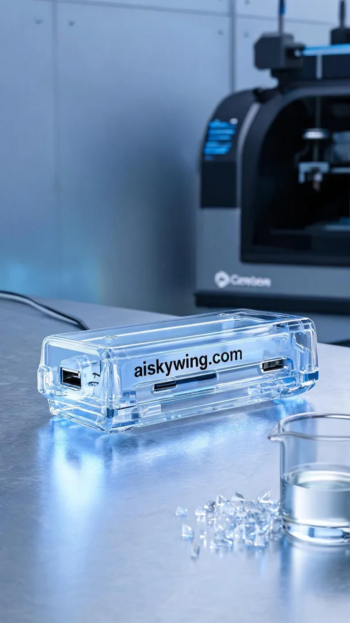 0559-USB hub casing - Aiskywing Industrial 3D Printing Showcase 内容图2 Zhongshan Skywing 3D Technology Co.,LTD | 中山市天翼三维科技有限公司 0559-USB hub casing - Aiskywing Industrial 3D Printing Showcase SLA-消费电子 (SLA-CE) 图2张