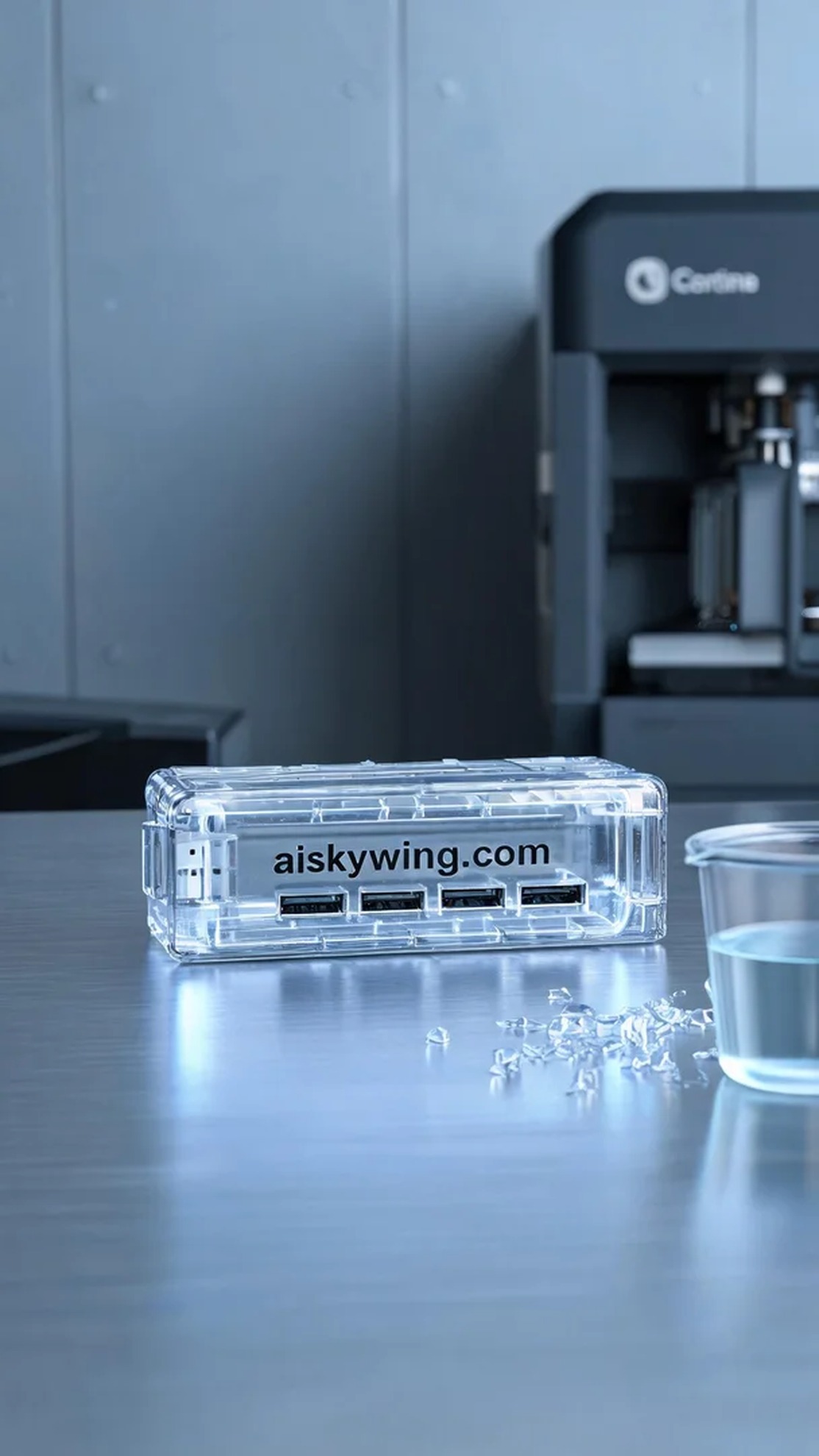 0559-USB hub casing - Aiskywing Industrial 3D Printing Showcase 内容图4 Zhongshan Skywing 3D Technology Co.,LTD | 中山市天翼三维科技有限公司 0559-USB hub casing - Aiskywing Industrial 3D Printing Showcase SLA-消费电子 (SLA-CE) 图4张