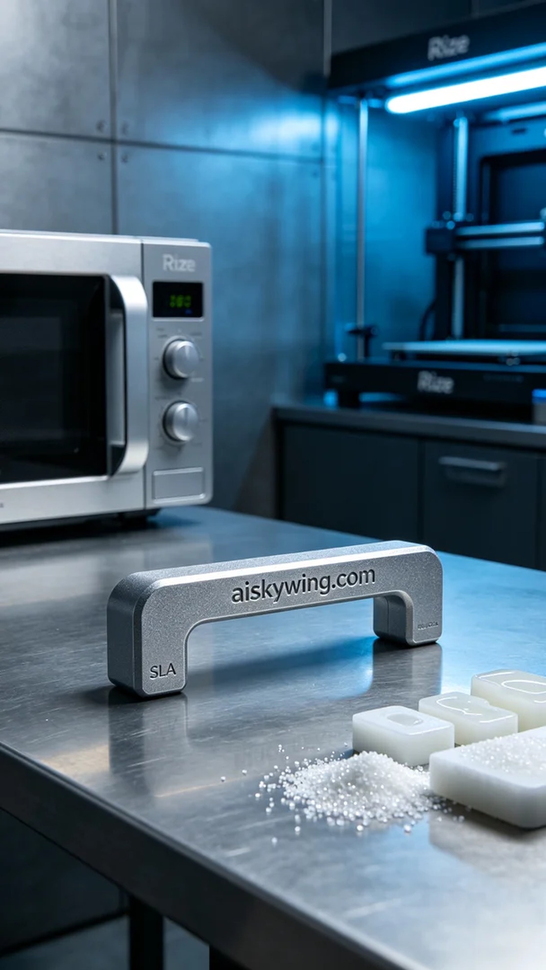 1052-Microwave door handle - Aiskywing Industrial 3D Printing Showcase