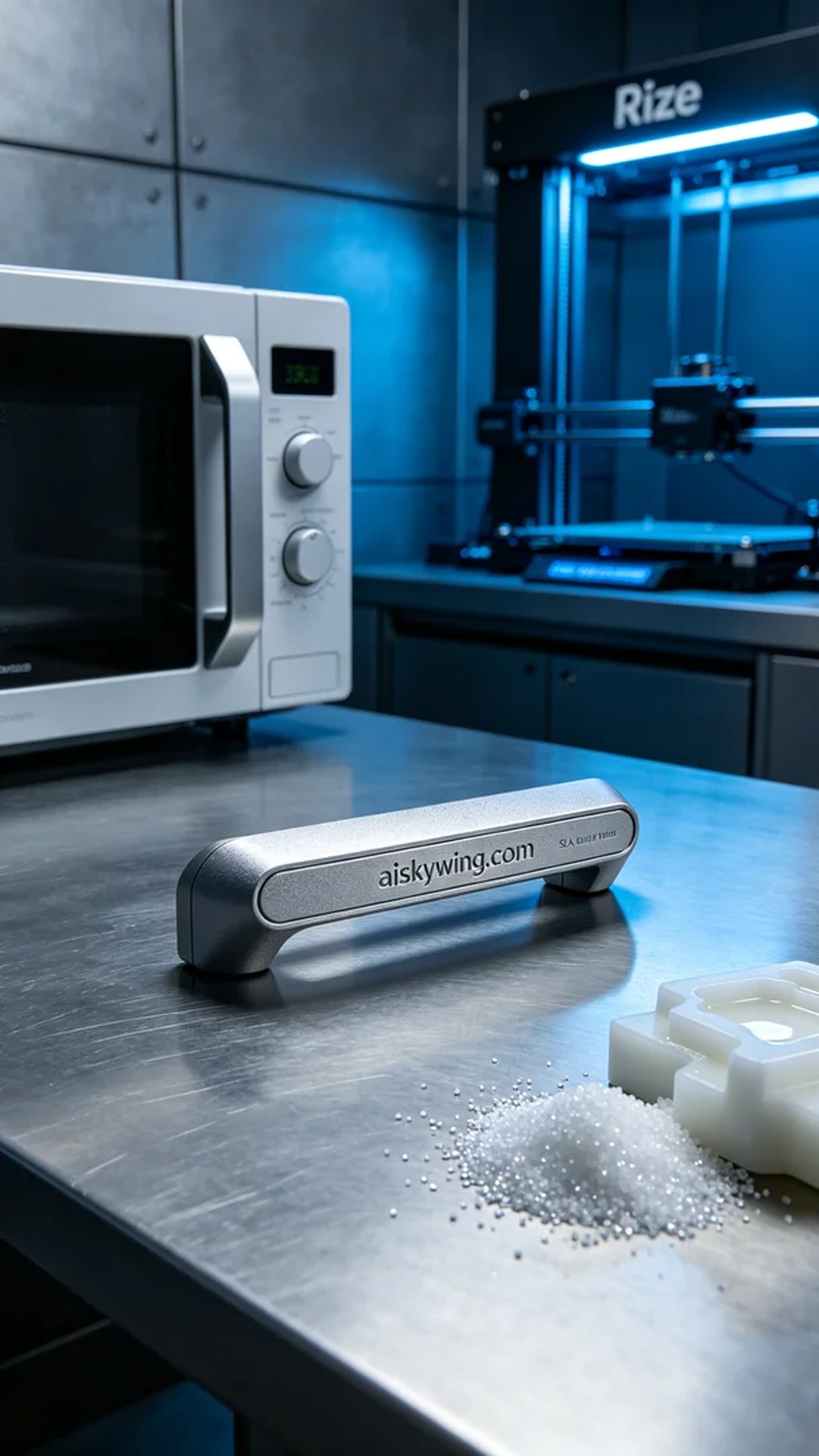 1052-Microwave door handle - Aiskywing Industrial 3D Printing Showcase 内容图2 Zhongshan Skywing 3D Technology Co.,LTD | 中山市天翼三维科技有限公司 1052-Microwave door handle - Aiskywing Industrial 3D Printing Showcase SLA-消费电子 (SLA-CE) 图2张