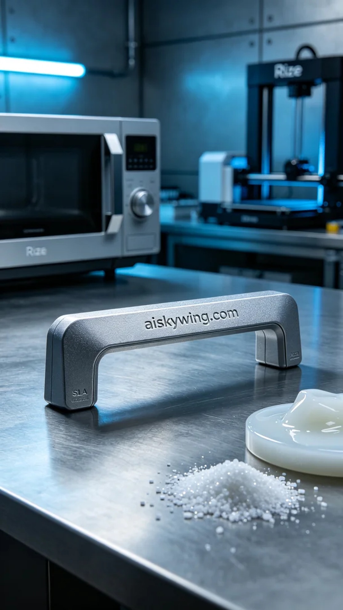 1052-Microwave door handle - Aiskywing Industrial 3D Printing Showcase 内容图4 Zhongshan Skywing 3D Technology Co.,LTD | 中山市天翼三维科技有限公司 1052-Microwave door handle - Aiskywing Industrial 3D Printing Showcase SLA-消费电子 (SLA-CE) 图4张