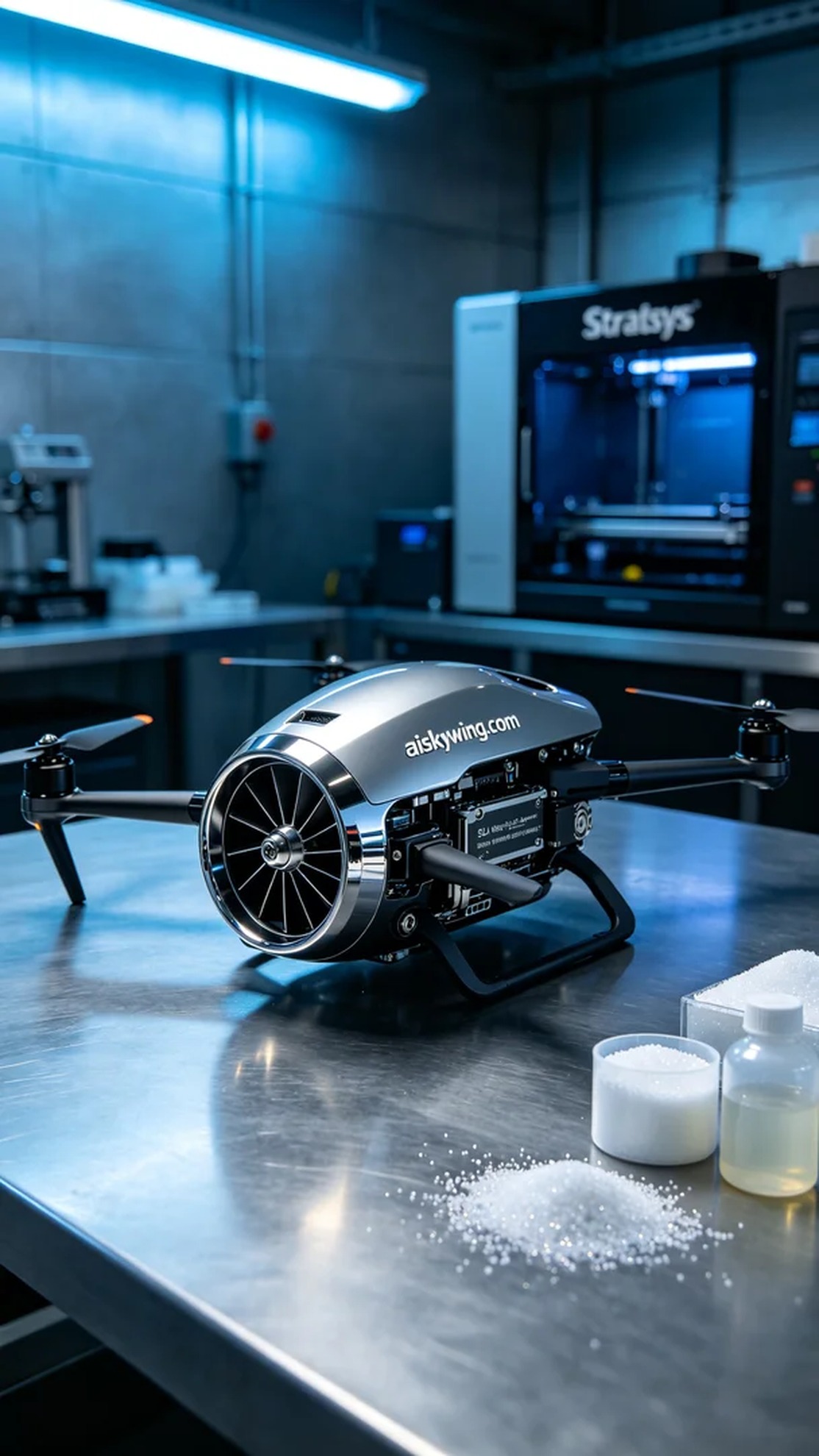 0525-Drone engine cover - Aiskywing Industrial 3D Printing Showcase 内容图2 Zhongshan Skywing 3D Technology Co.,LTD | 中山市天翼三维科技有限公司 0525-Drone engine cover - Aiskywing Industrial 3D Printing Showcase 混合工艺-综合 (HP-C) 图2张