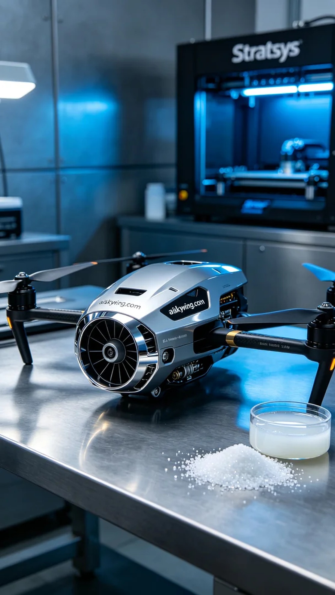 0525-Drone engine cover - Aiskywing Industrial 3D Printing Showcase 内容图3 Zhongshan Skywing 3D Technology Co.,LTD | 中山市天翼三维科技有限公司 0525-Drone engine cover - Aiskywing Industrial 3D Printing Showcase 混合工艺-综合 (HP-C) 图3张