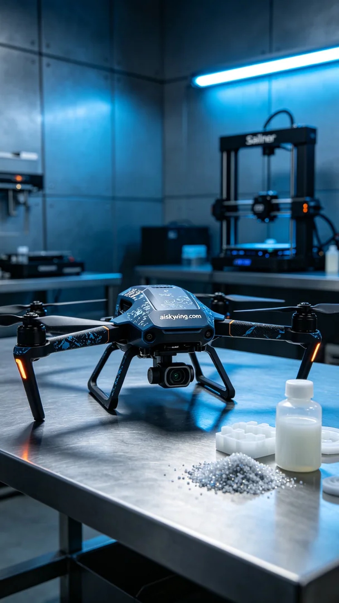 0522-Drone GPS Shock Absorption Mount - Aiskywing Industrial 3D Printing Showcase