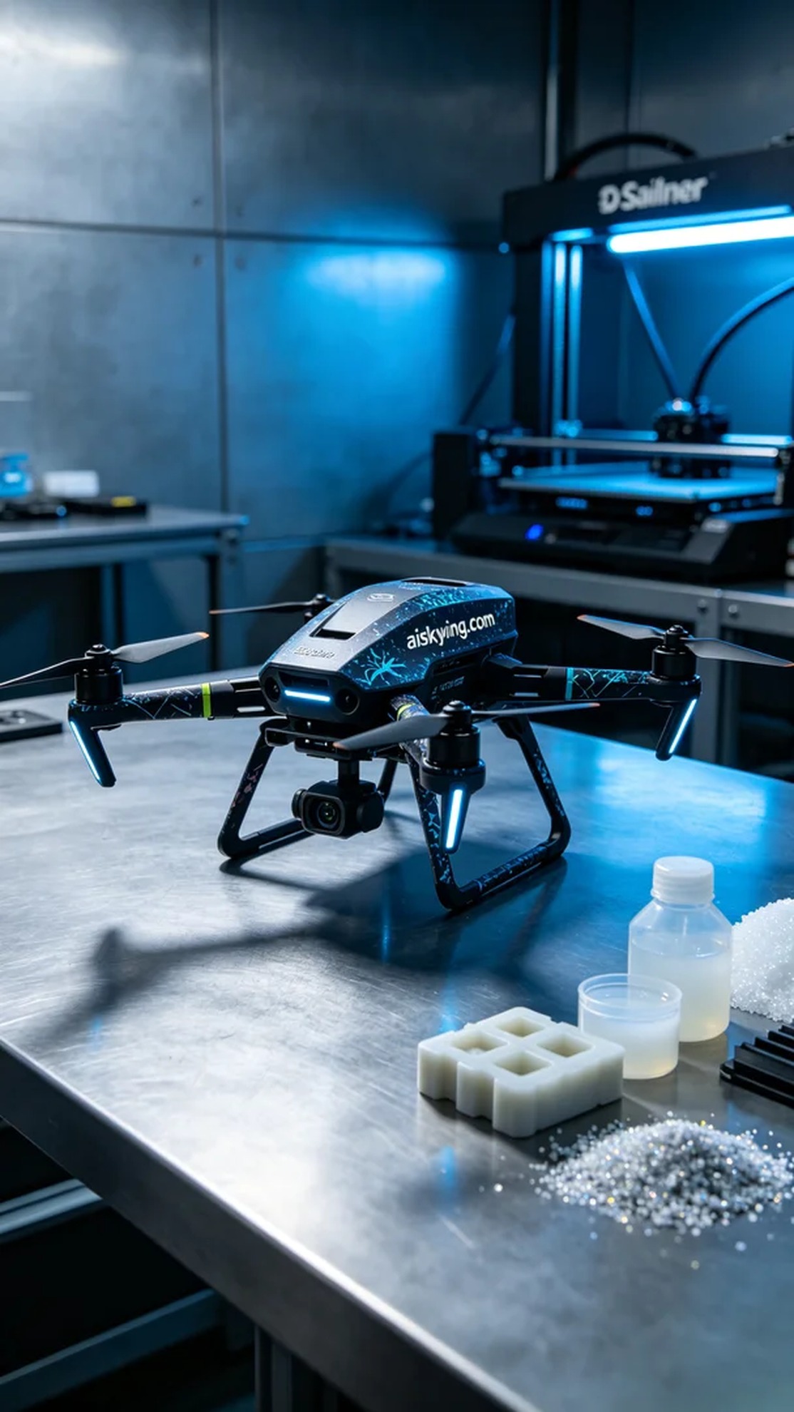0522-Drone GPS Shock Absorption Mount - Aiskywing Industrial 3D Printing Showcase 内容图4 Zhongshan Skywing 3D Technology Co.,LTD | 中山市天翼三维科技有限公司 0522-Drone GPS Shock Absorption Mount - Aiskywing Industrial 3D Printing Showcase 混合工艺-综合 (HP-C) 图4张