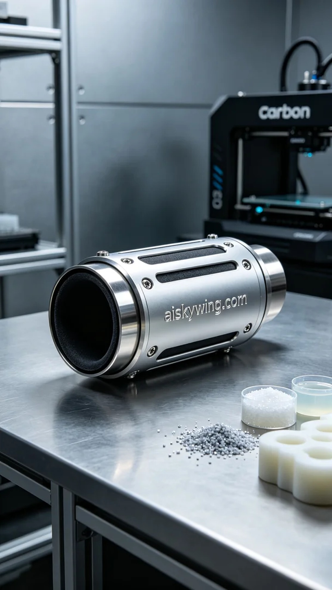 0530-Drone exhaust pipe - Aiskywing Industrial 3D Printing Showcase 内容图3 Zhongshan Skywing 3D Technology Co.,LTD | 中山市天翼三维科技有限公司 0530-Drone exhaust pipe - Aiskywing Industrial 3D Printing Showcase 混合工艺-综合 (HP-C) 图3张