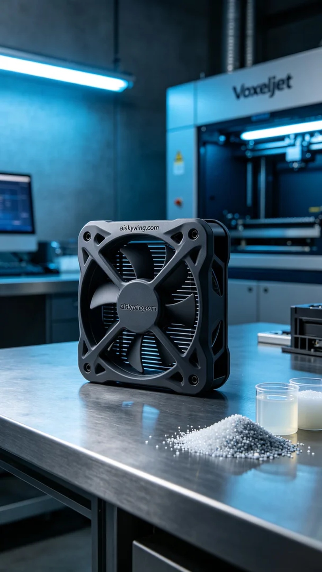 0531-Drone radiator shell - Aiskywing Industrial 3D Printing Showcase 内容图2 Zhongshan Skywing 3D Technology Co.,LTD | 中山市天翼三维科技有限公司 0531-Drone radiator shell - Aiskywing Industrial 3D Printing Showcase 混合工艺-综合 (HP-C) 图2张